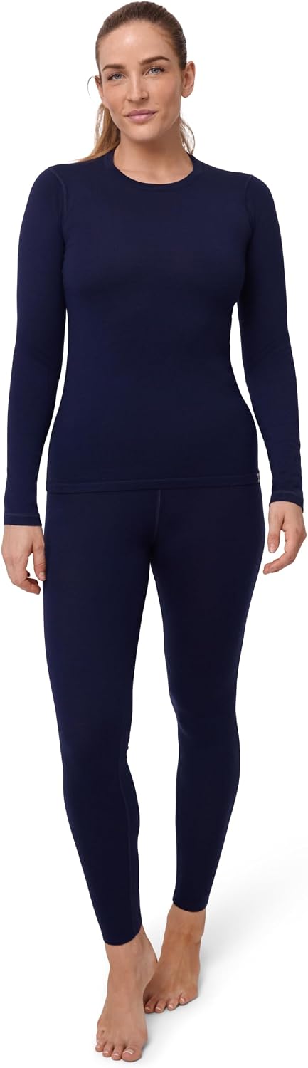 Detalle de DANISH ENDURANCE Women's Merino Baselayer Set, Long Sleeve Top and Tights
