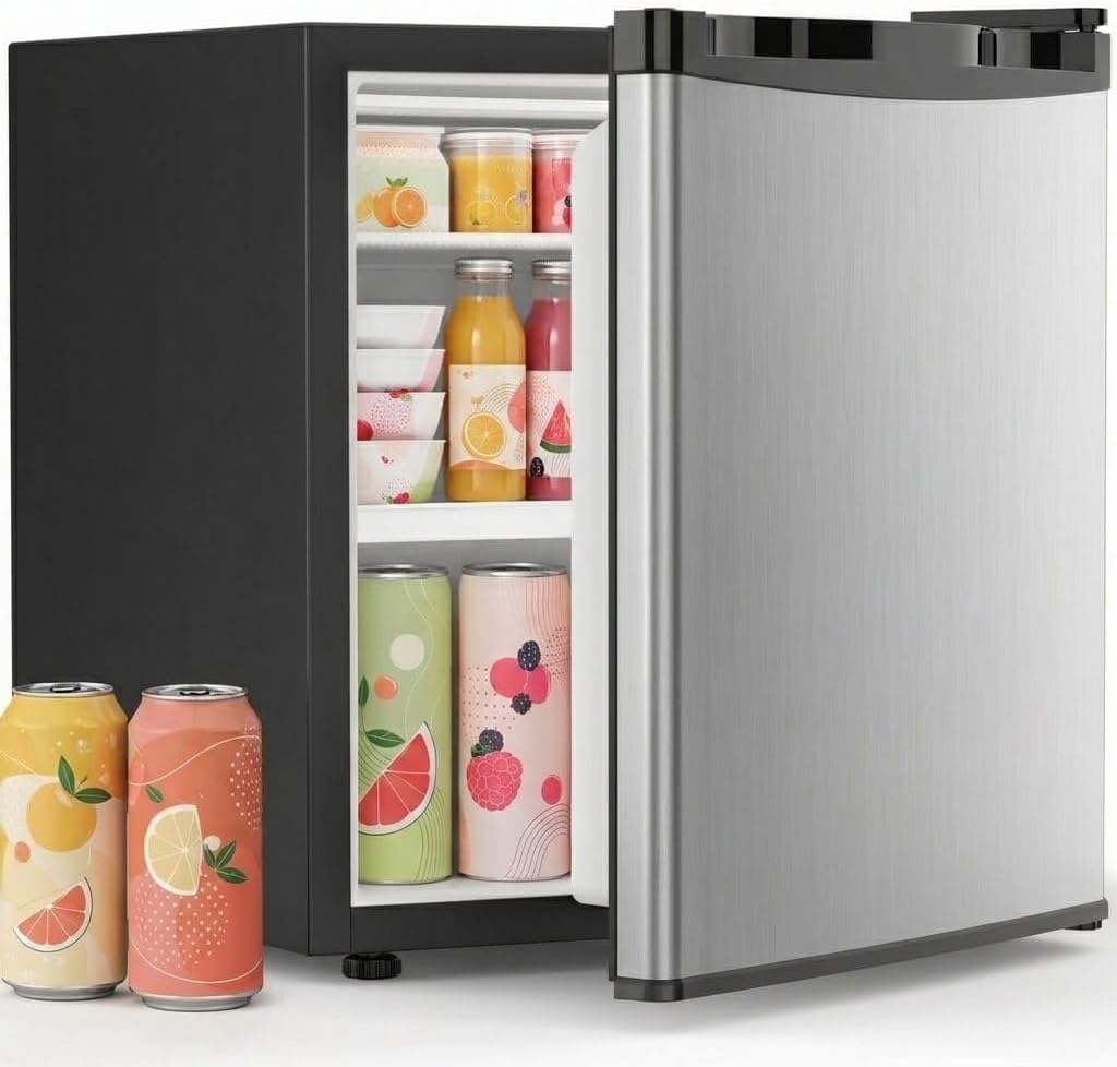 Detalle de COWSAR BC-46B 1.6 Cu. Ft. Mini Fridge with Reversible Door