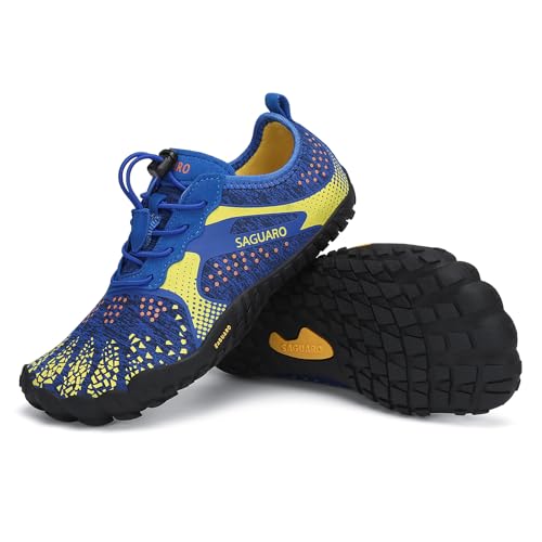 Imagen de SAGUARO Niños Barefoot Zapatillas Minimalistas para Niña – Azul, Talla Gr.33 en OfertitasTOP