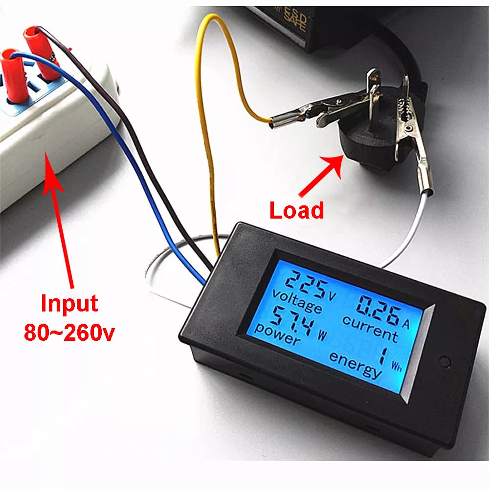 Thumbnail 3 de KETOTEK Amperometro voltometro digitale 80–260V 20A ⚡