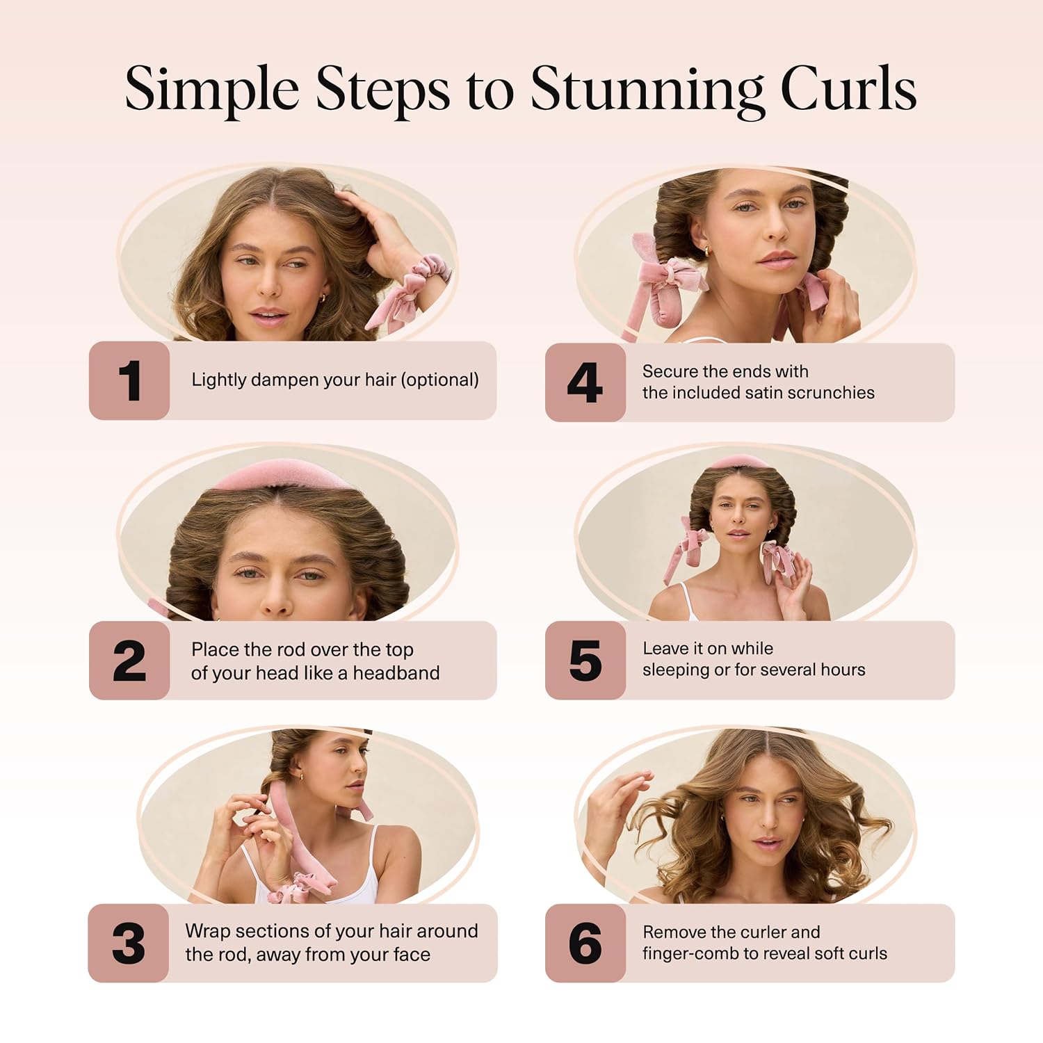 Thumbnail 6 de Kitsch Velvet Heatless Curling Set 34" ๐โ