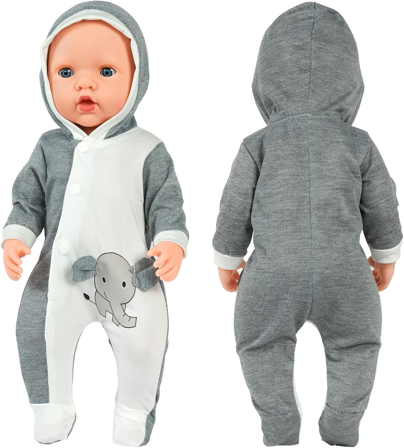 Thumbnail 3 de Aolso poppenkleding voor poppen van 35–45 cm met klittenbandsluiting