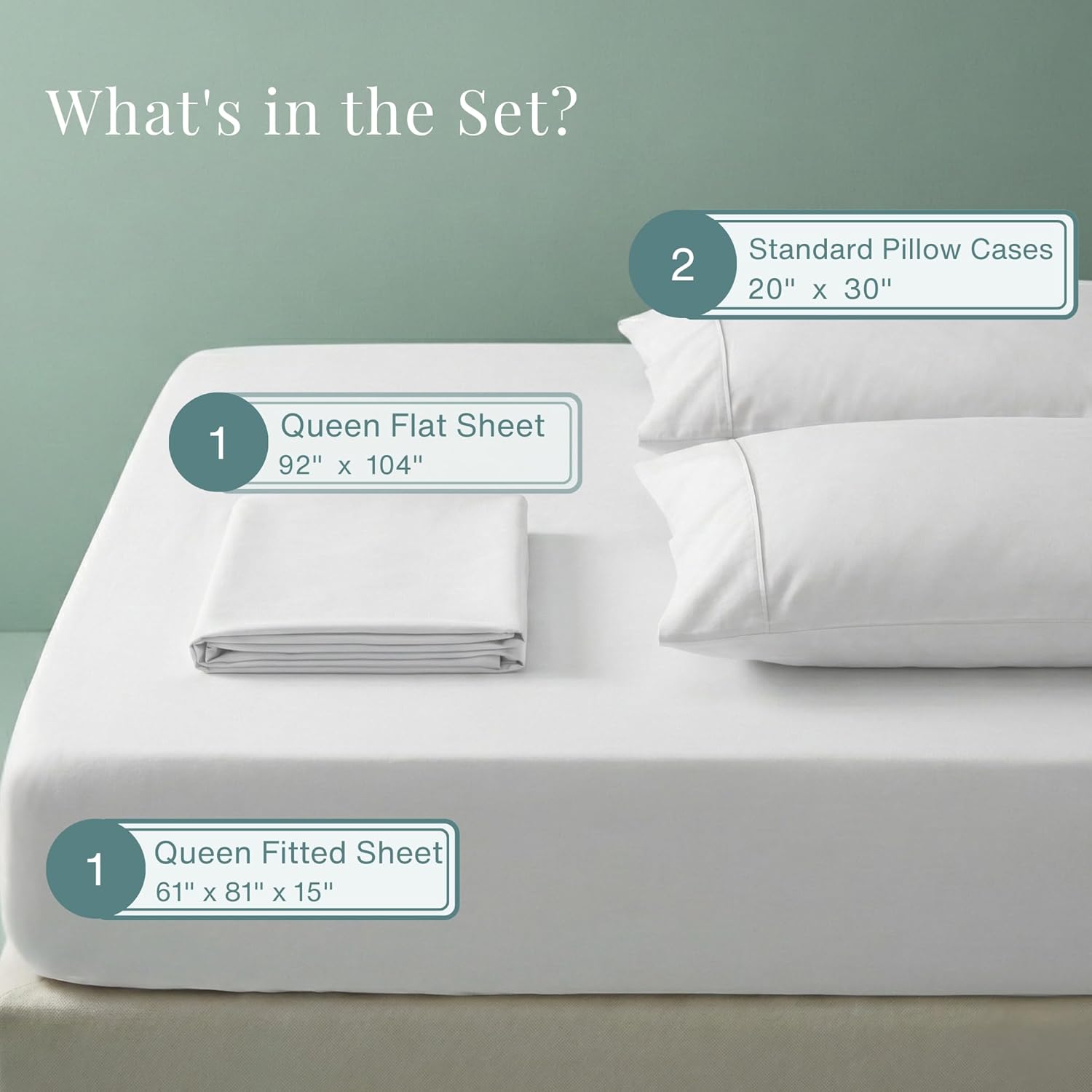 Thumbnail 1 de Egyptian Cotton Sheets, Queen Size, 800 TC