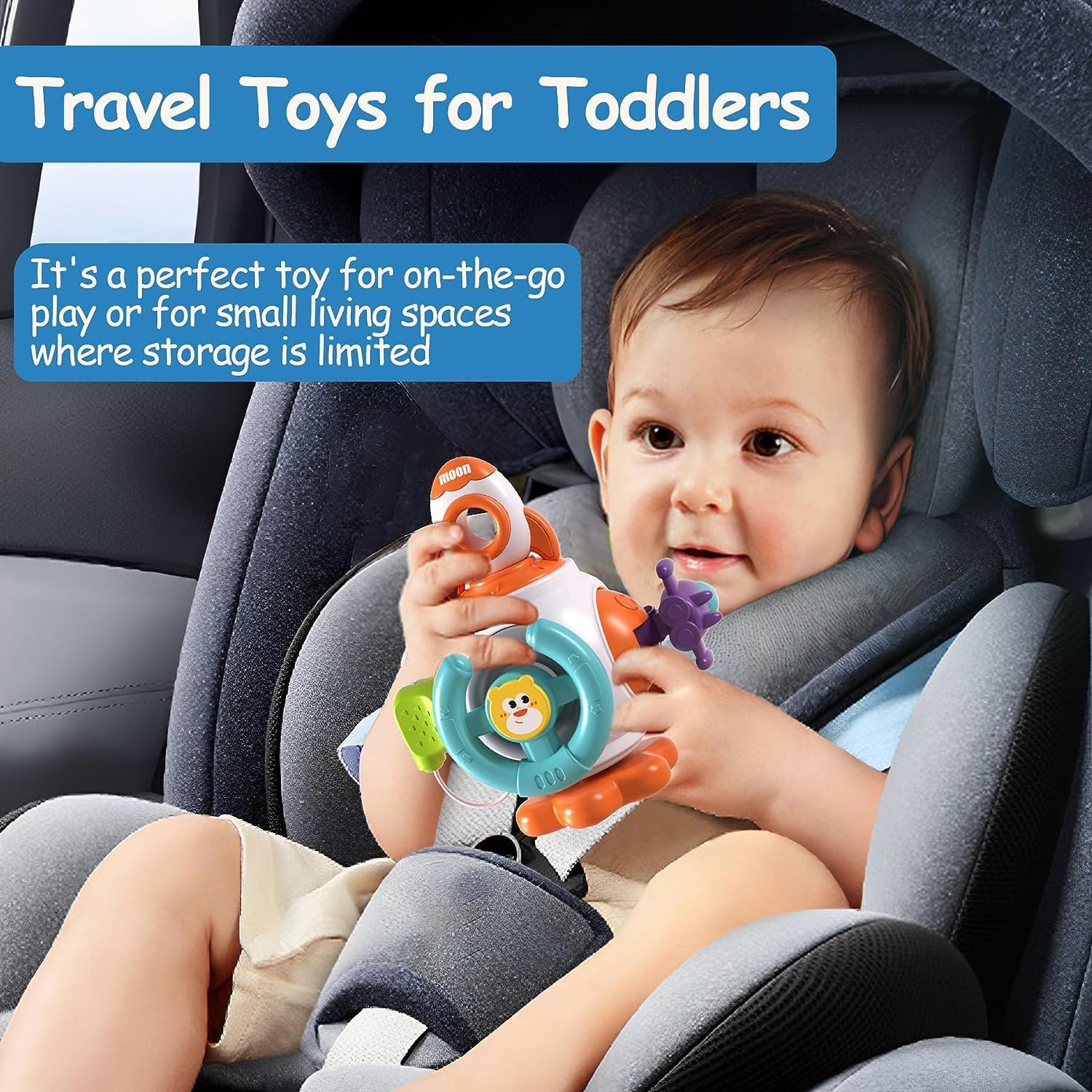 Thumbnail 3 de Montessori Busy Board Cube for Toddlers 1–3: Travel Sensory Toy