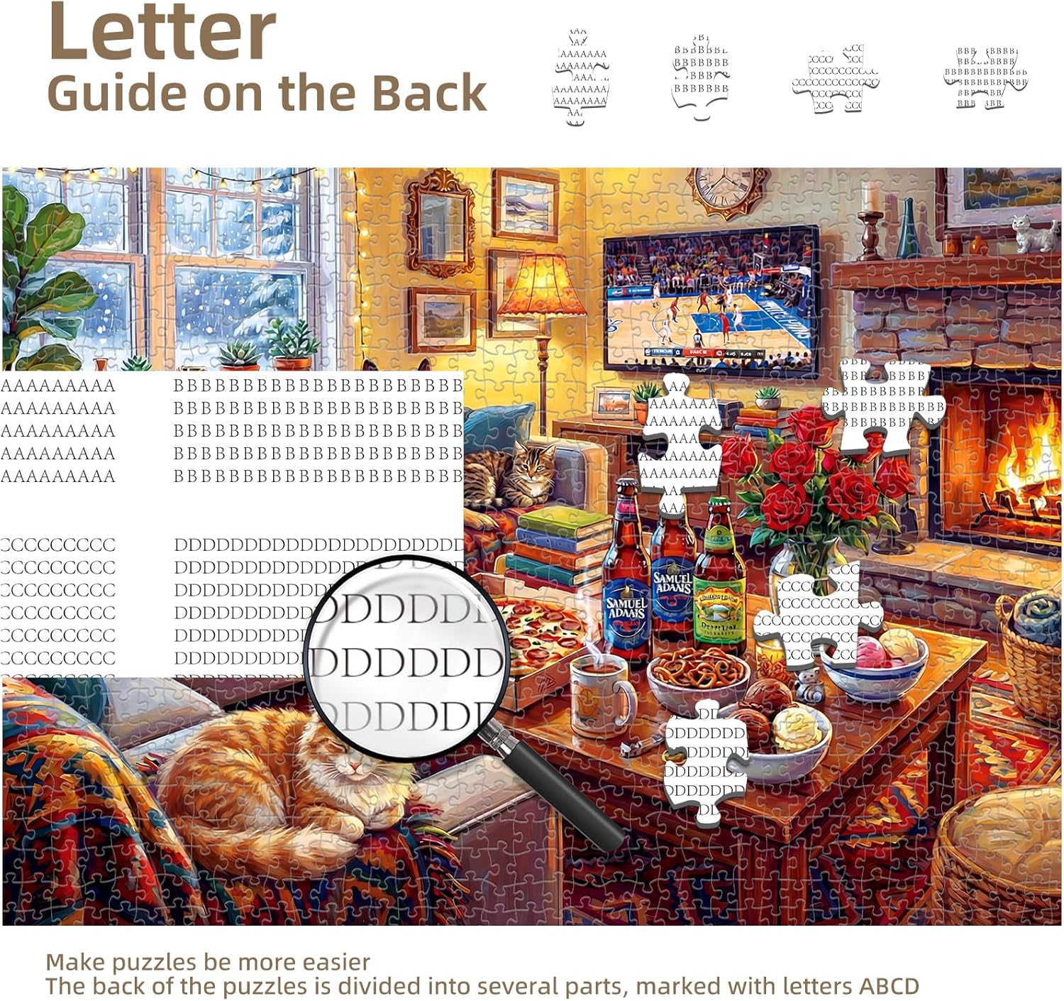 Thumbnail 2 de Cozy Living Room Puzzles for Adults 1000 Pieces