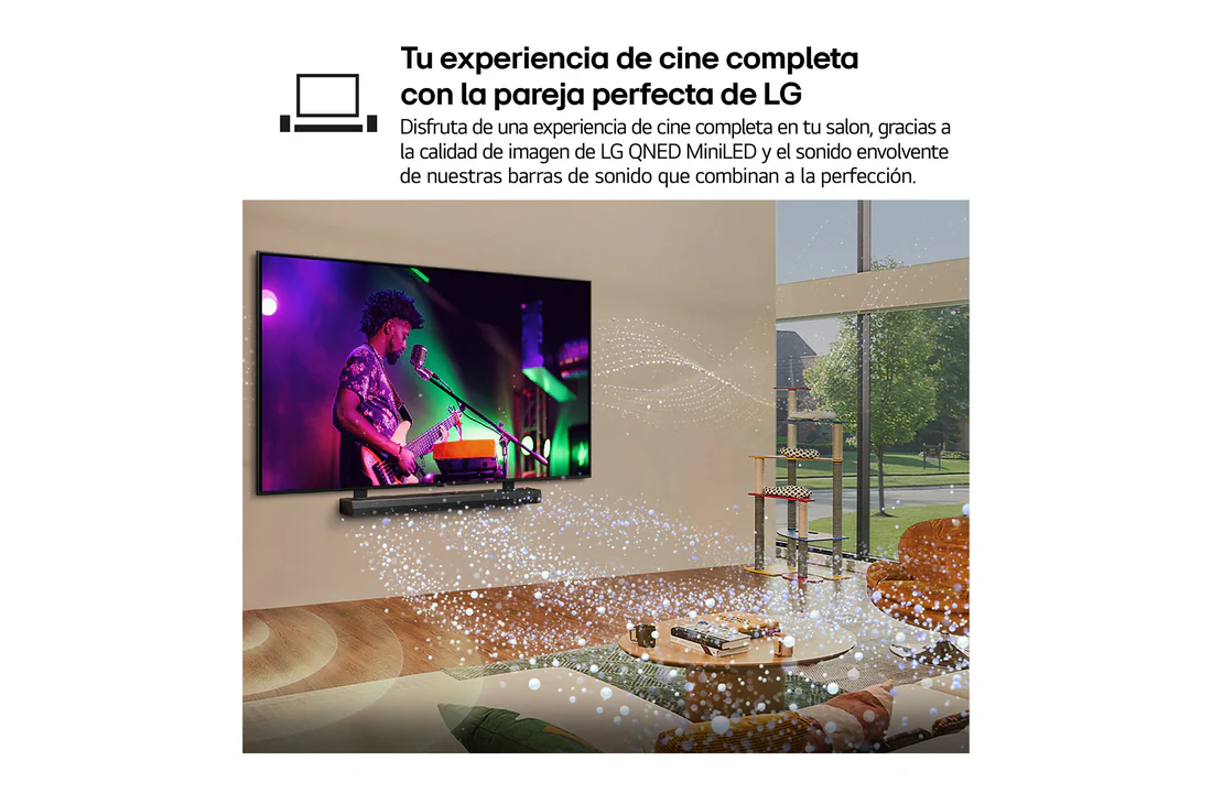 Detalle de LG QNED evo MiniLED 82 55" (55QNED82EB6A.OBSPTO): motor inteligente para cine y juego sin complicaciones