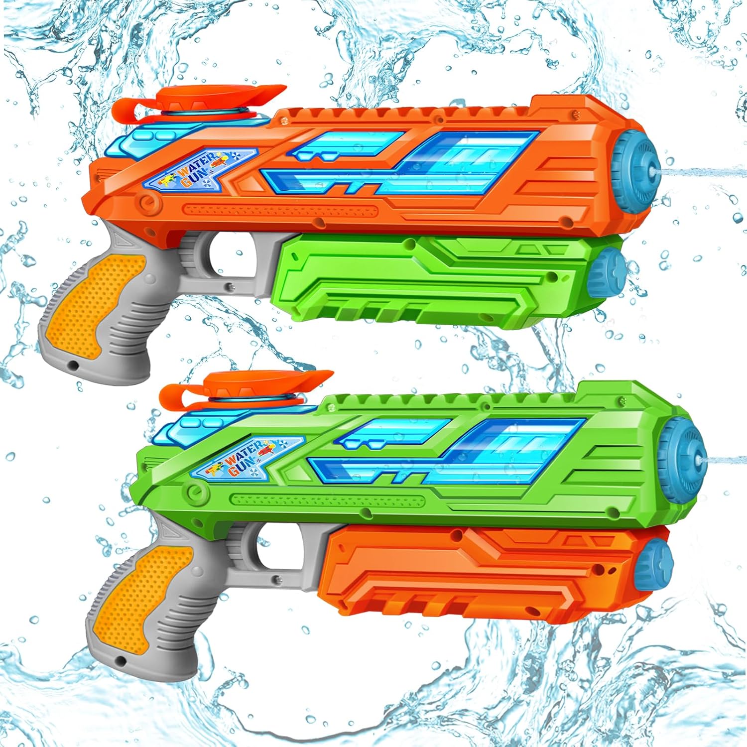 Thumbnail 6 de RONSTONE 2 Pack Kids Water Guns (280ml) with 8.8m Range – Blue & Red