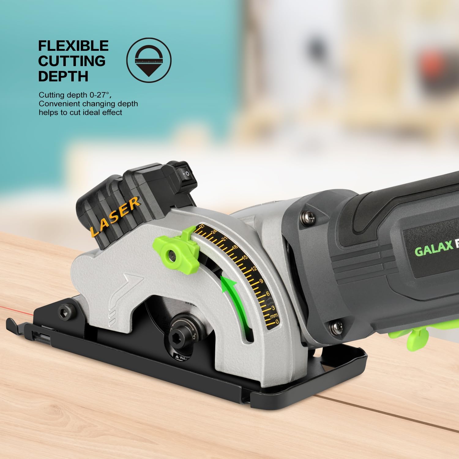 Thumbnail 3 de GALAX PRO Mini Circular Saw (580W, 85mm blades) with Laser Guide Rails