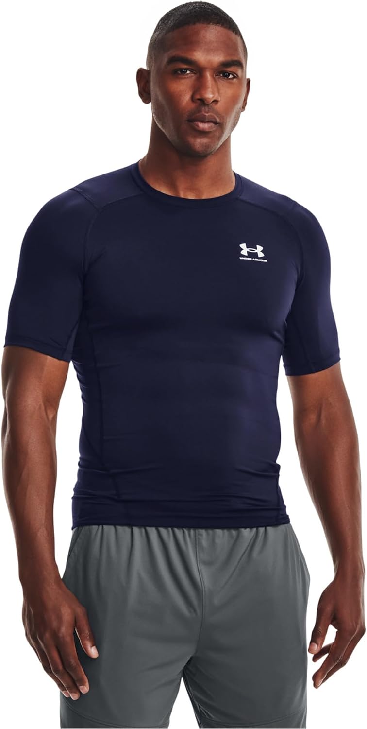 Thumbnail 5 de Under Armour Men's HeatGear Compression Shirt Black/White XL