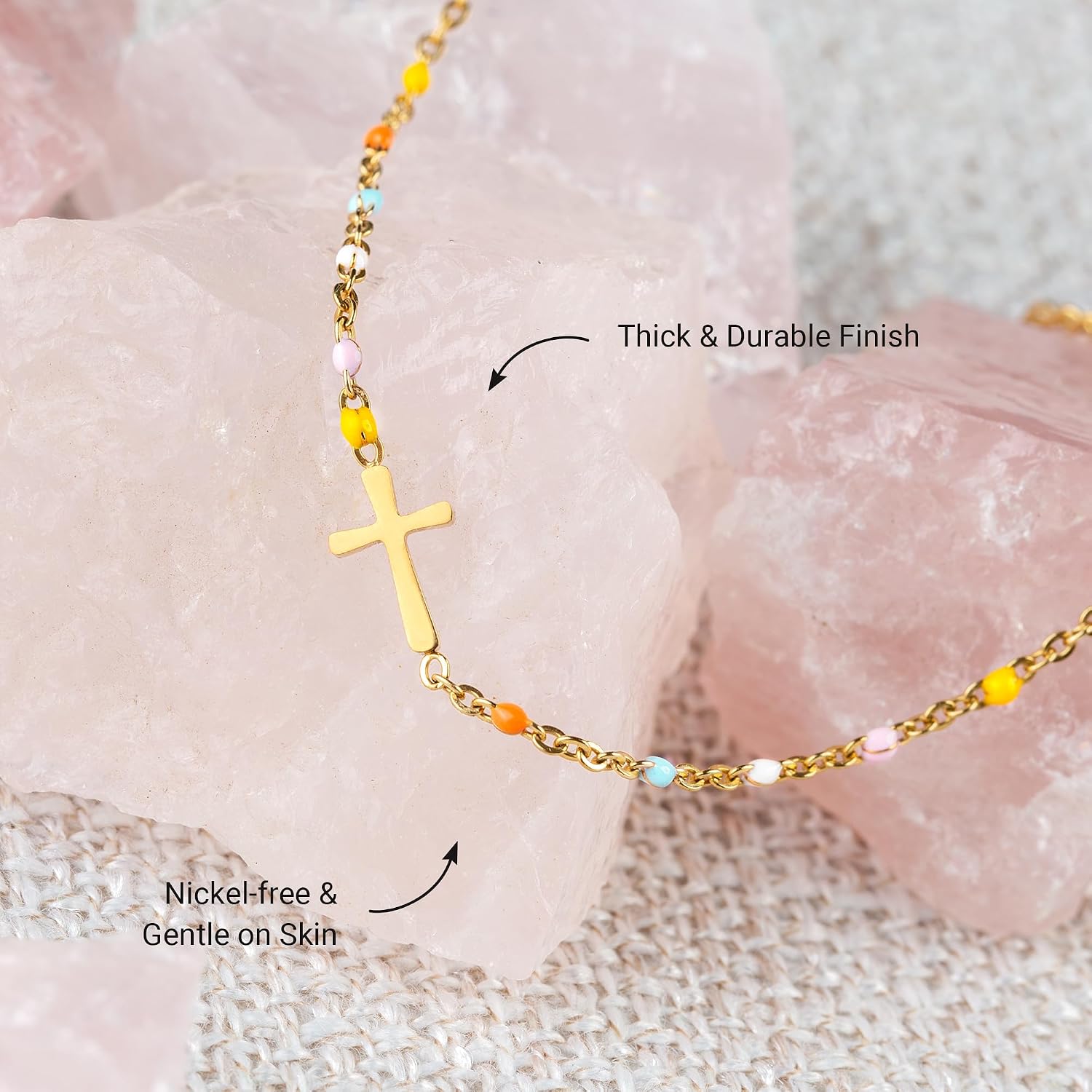 Detalle de STORYJEWELLERY Sister Bracelet, Adjustable 6–8-Inch Chain