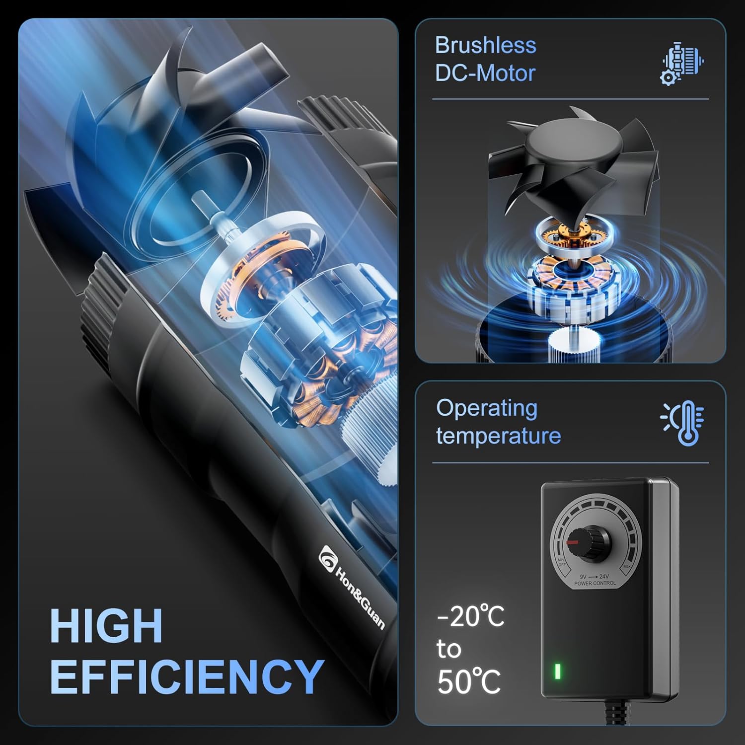 Thumbnail 1 de Hon&Guan Ventilatore 100mm regolabile 🌬