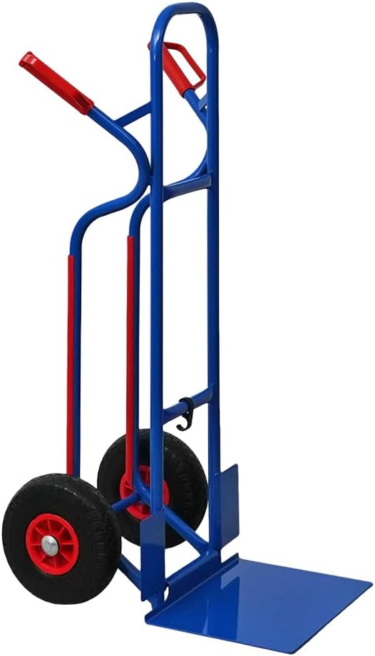 Detalle de PROREGAL Ragnar Sackkarre – XXL klappbare Schaufel, 250 kg Tragkraft, blau