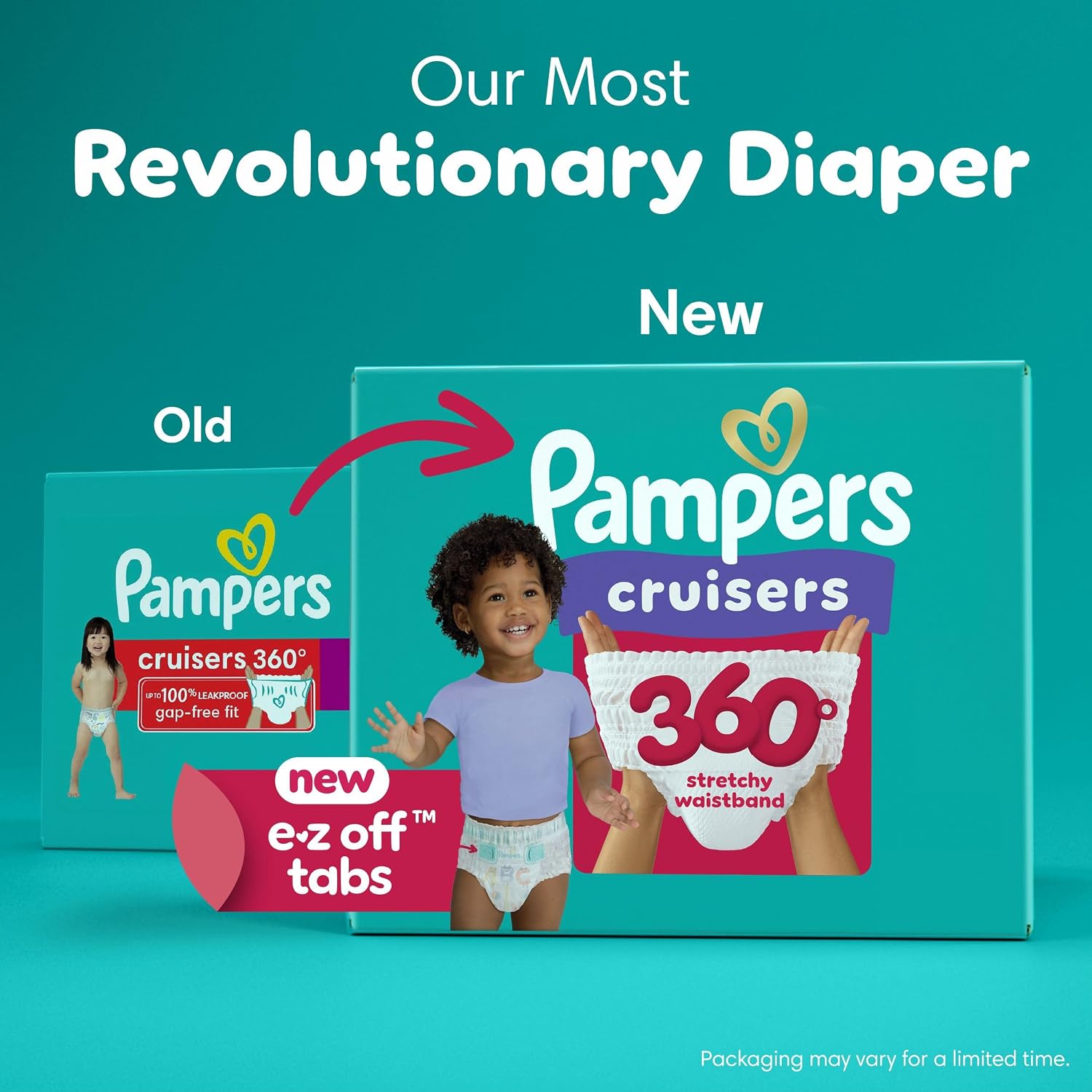 Detalle de Pampers 37000716679 Cruisers 360 Pull-On Diapers, Size 4, 144 Count
