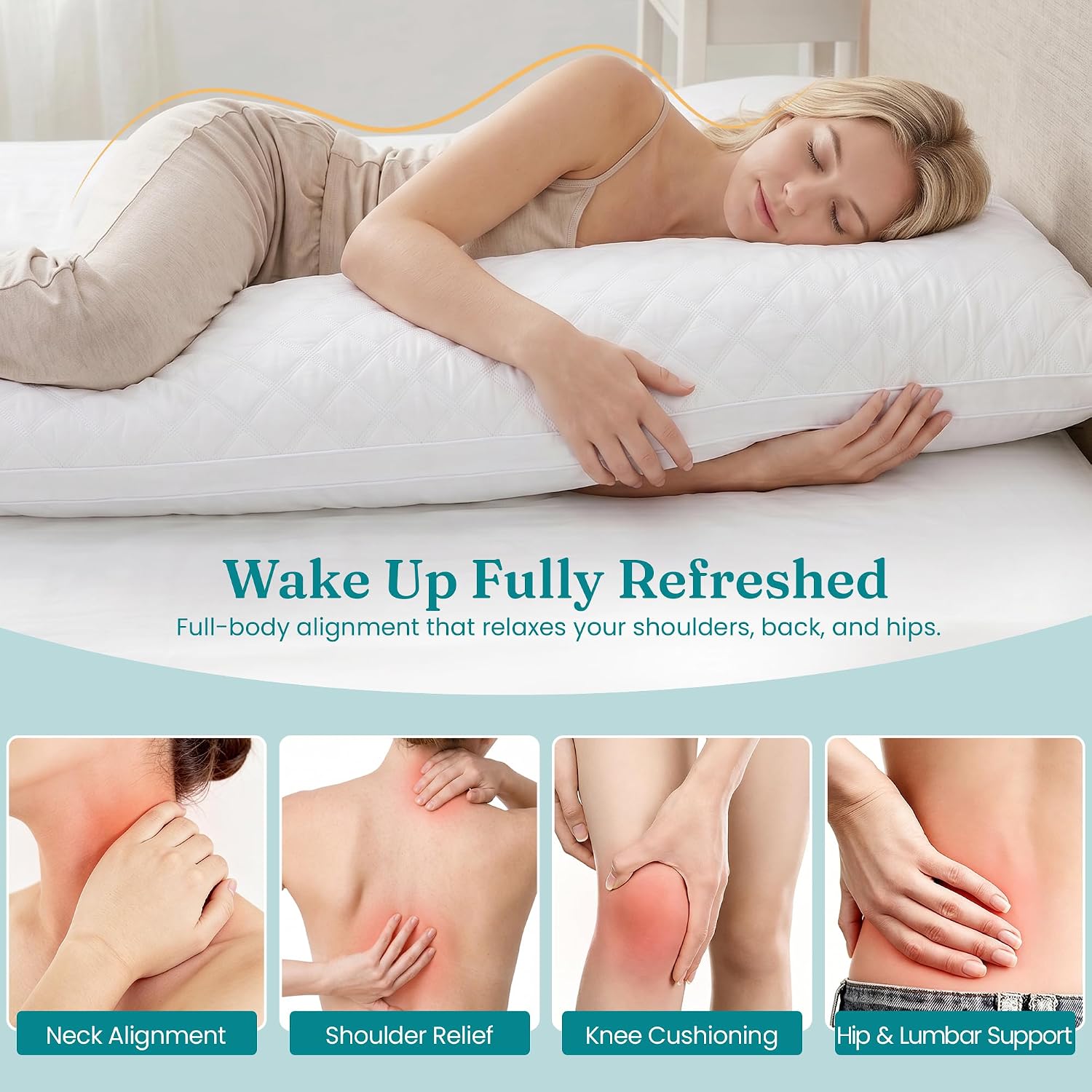 Thumbnail 4 de Oubonun Body Pillow with 7D Polyester Fill
