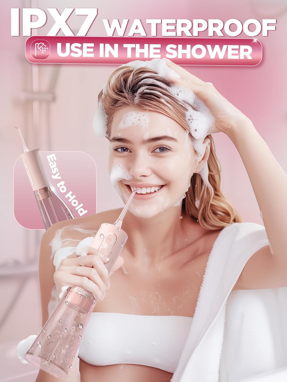 Detalle de WELLFINE Water Dental Flosser 4 Modes