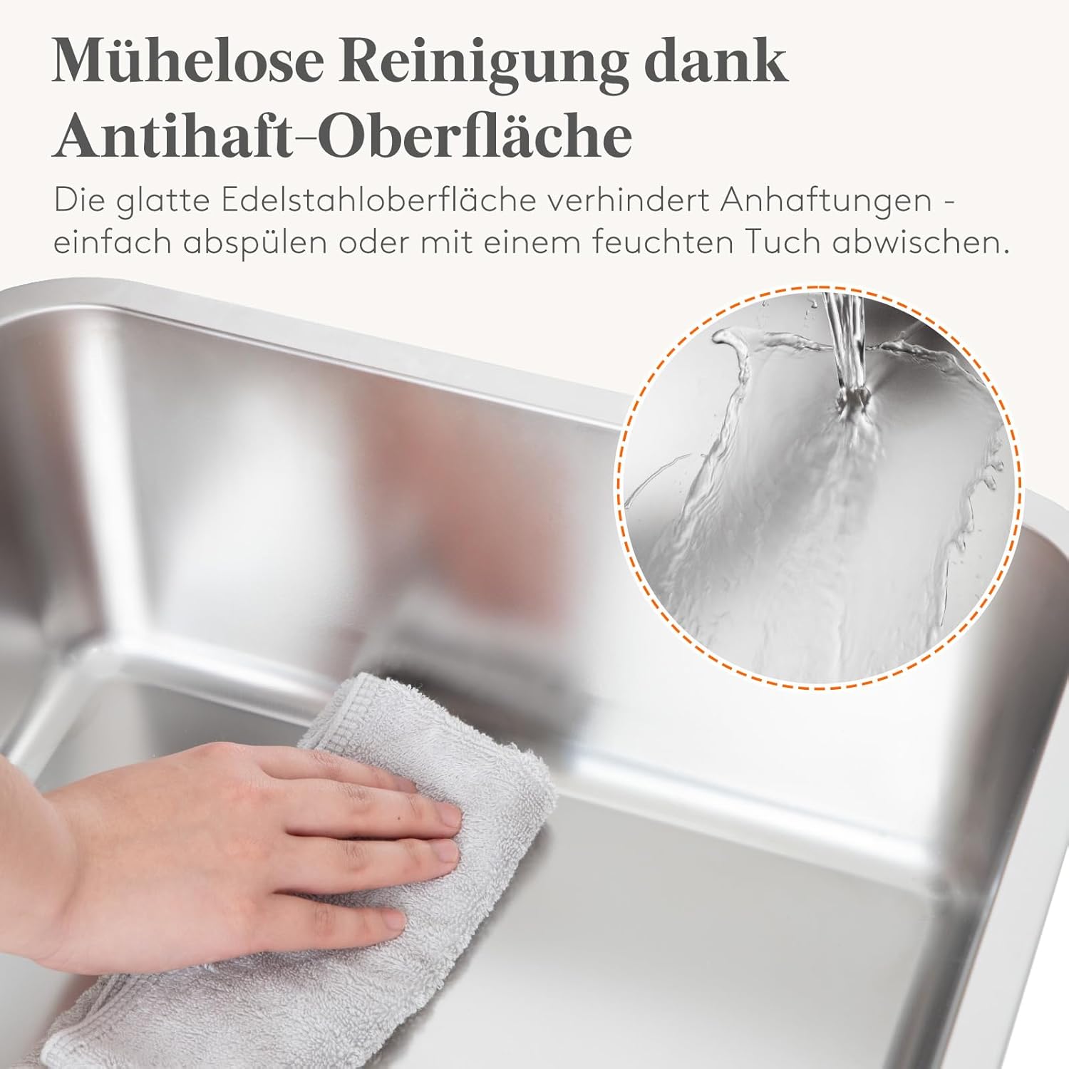 Thumbnail 2 de Lifewit Katzenklo Edelstahl XXL (58×38×26 cm) mit hoher Kante, offen ohne Deckel und Schaufel