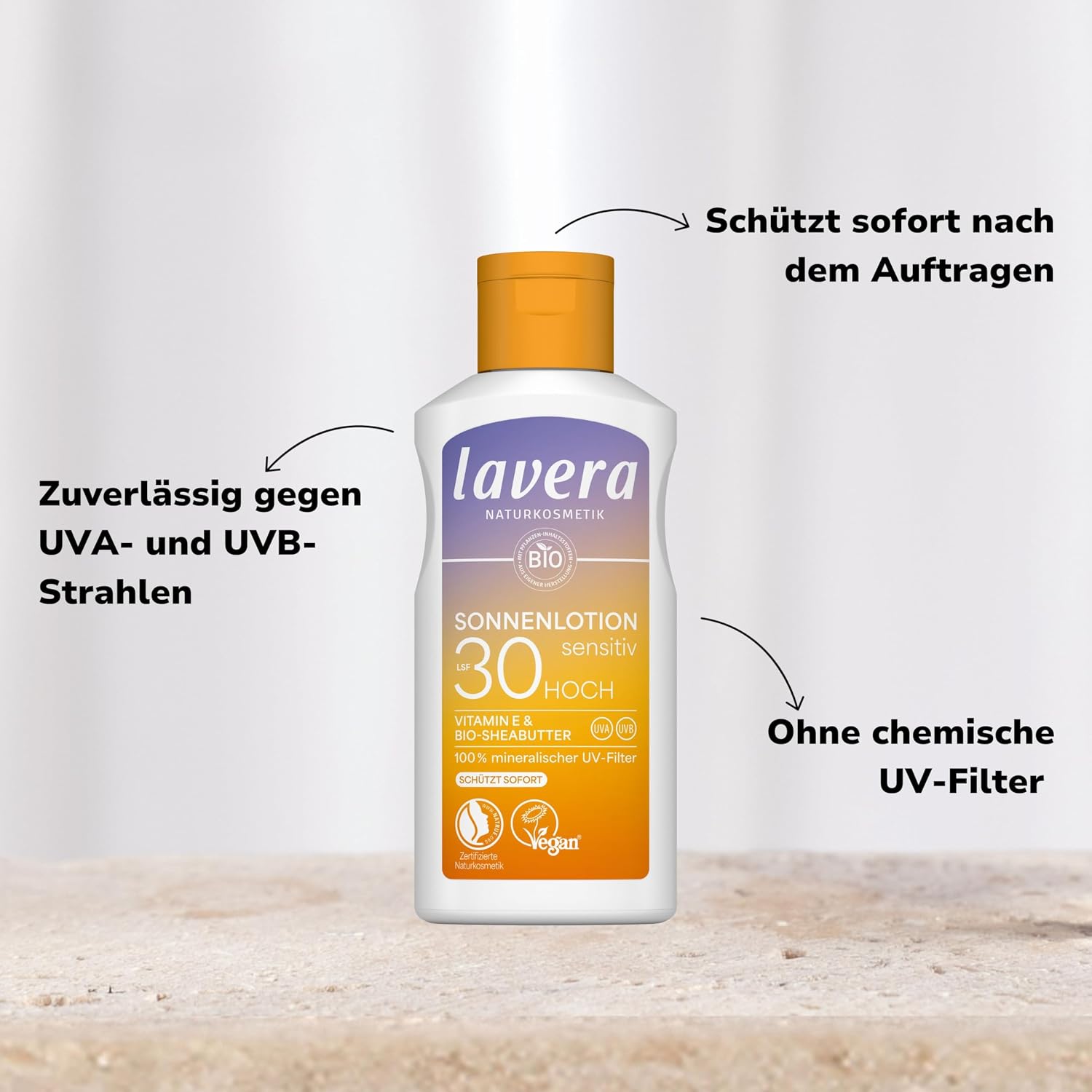 Detalle de lavera Sonnenlotion Sensitiv LSF 30 100 ml