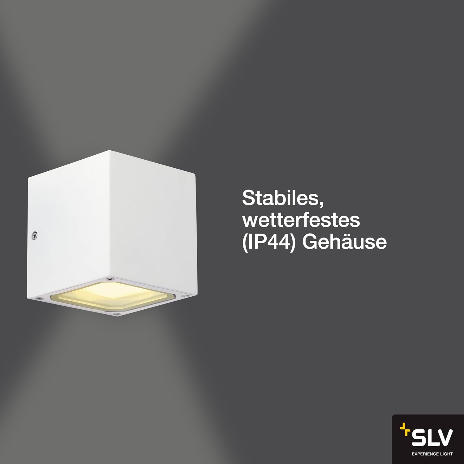 Detalle de SLV Applique murale Aluminium/verre Blanc GX53 230V