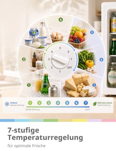 Detalle 2 de Comfee 43L Mini Kühlschrank mit Inverter-Kompressor – leise, kompakt, effizient