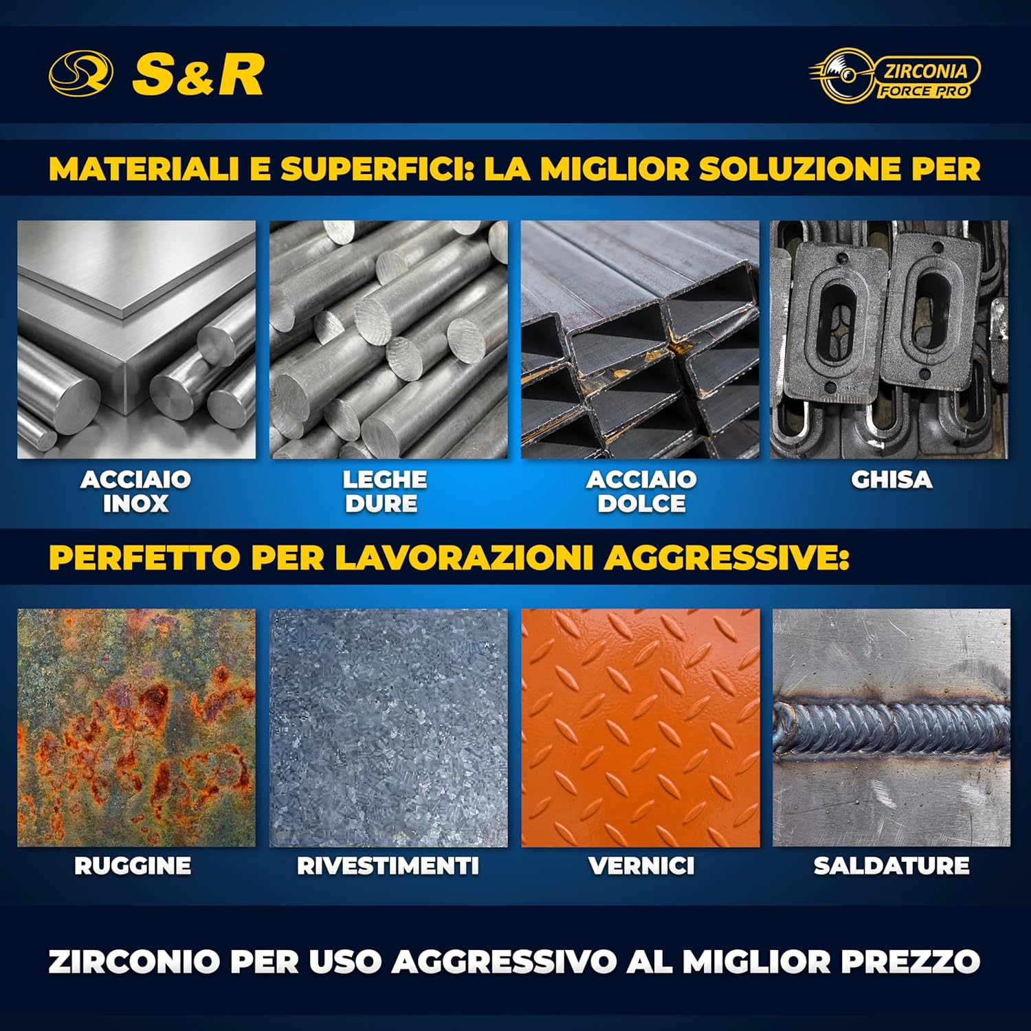 Thumbnail 6 de S&R 10 Dischi Abrasivi a Lamelle 115 mm, Grana 40 - per Smerigliatrice