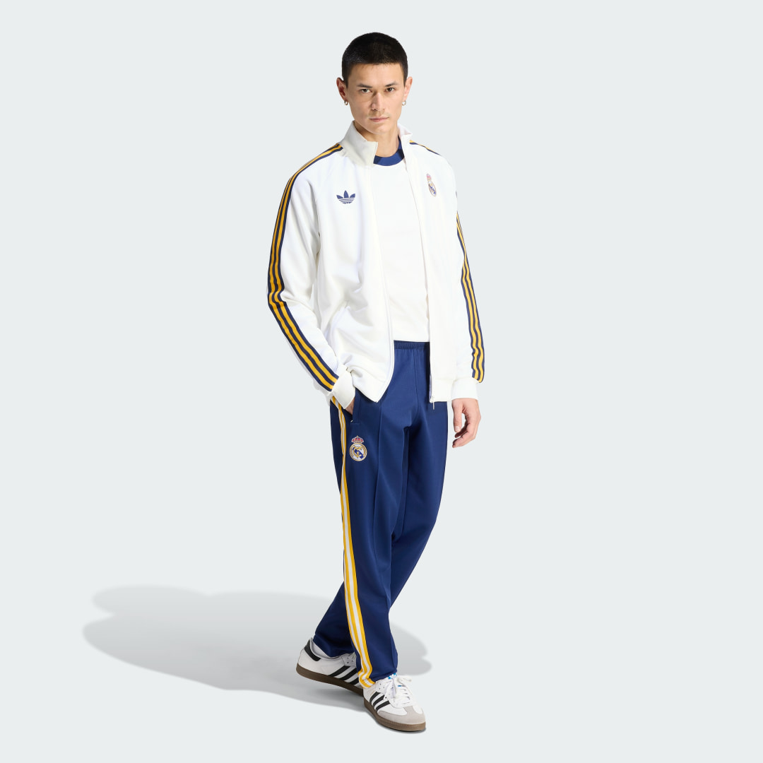 Detalle de Sudadera Real Madrid Originals de Adidas – color Blanco