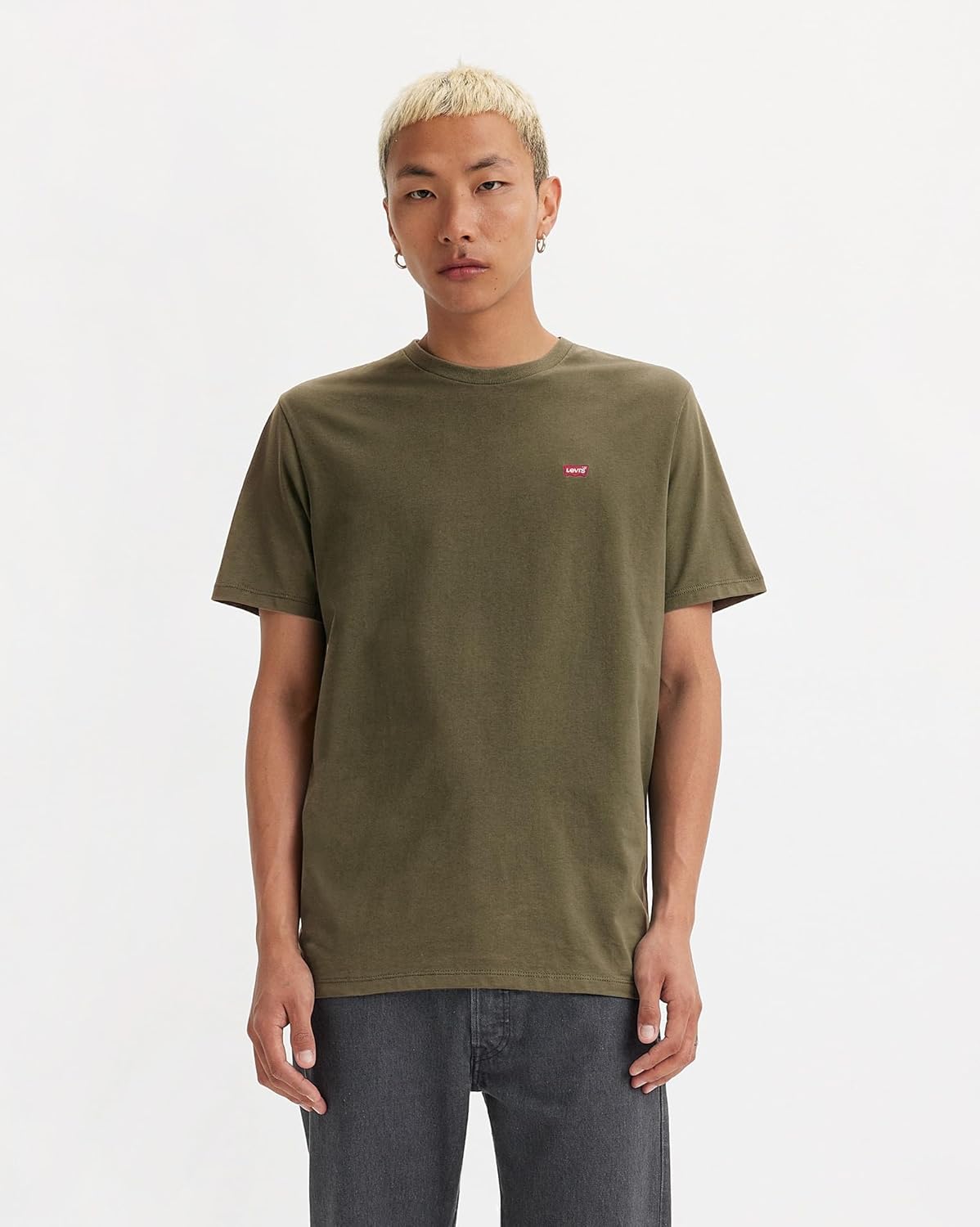 Detalle de Levi's SS Original Housemark Tee Maglietta Uomo: morbidezza, stile e una firma iconica