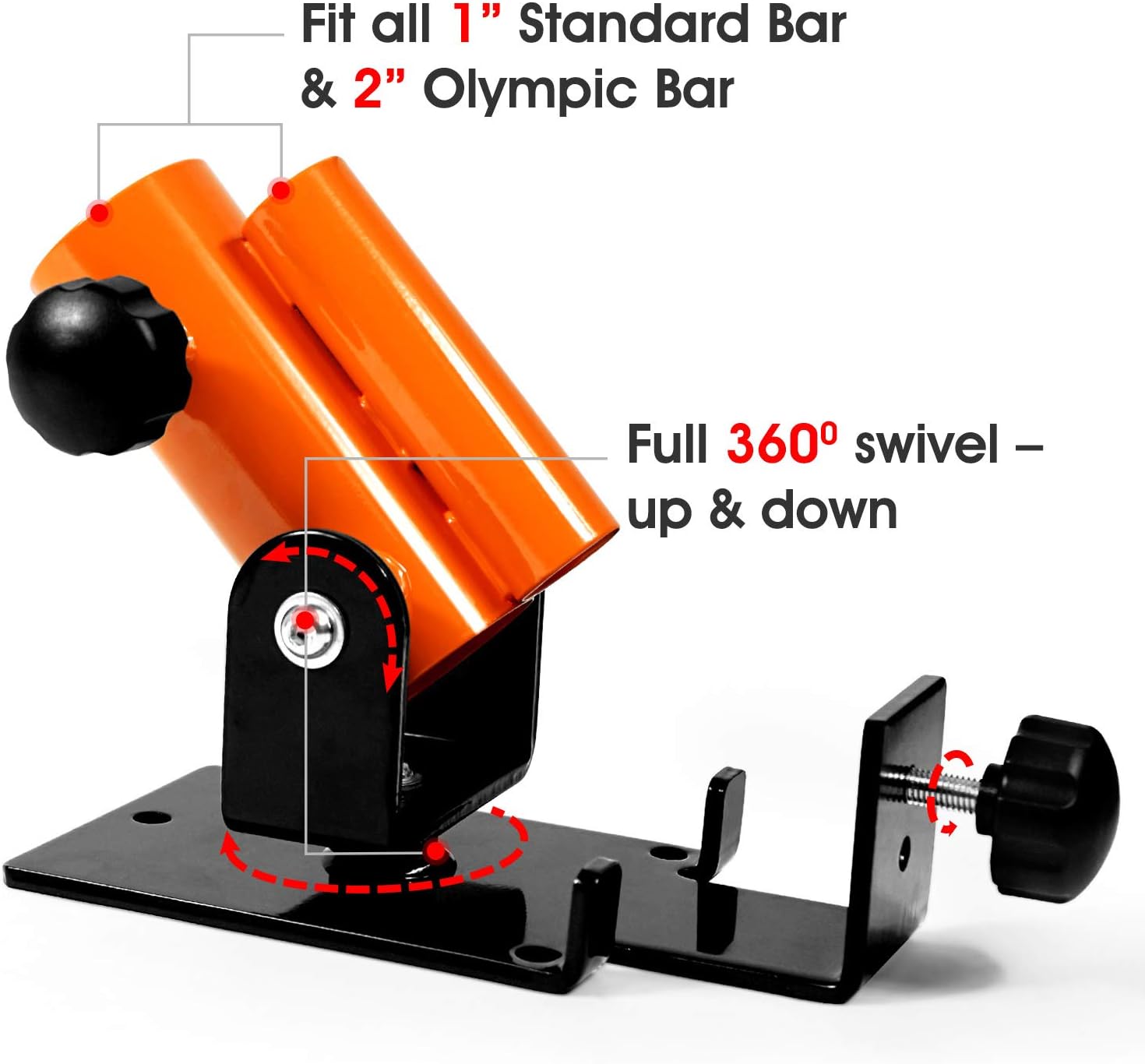 Thumbnail 2 de Yes4All Deluxe T Bar Row Platform Landmine Attachments – 360° Swivel e installazione semplice, compatibile con barre 1'' e Olimpiche 2