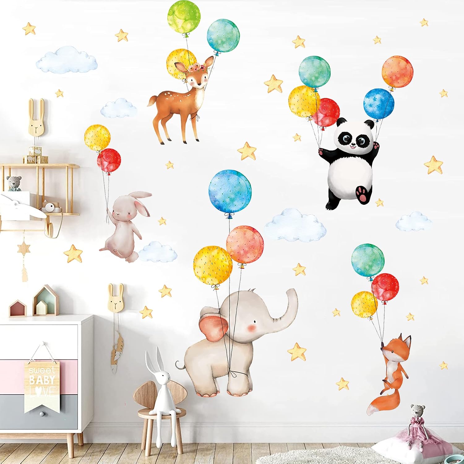 Detalle 2 de TOARTI Wandaufkleber 47 Stück 🏠