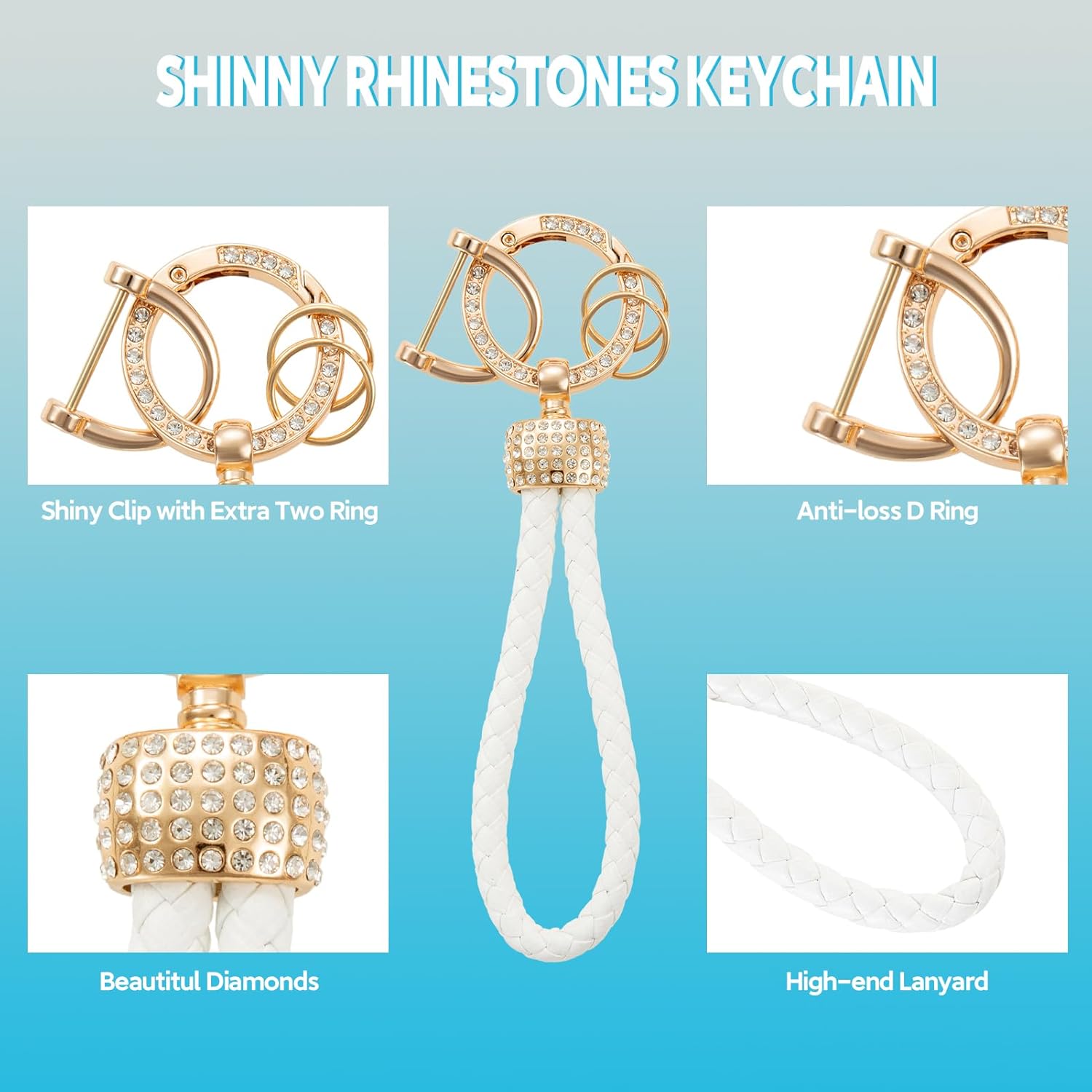 Thumbnail 4 de luwiscook Car Key Cover with Keychain Lanyard (TPU, 4-button) for Renault & Dacia remotes