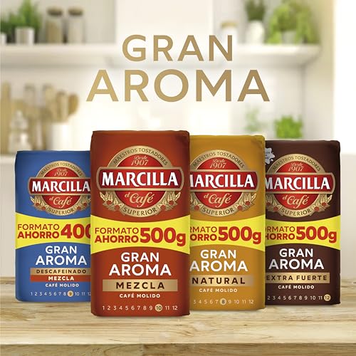 Thumbnail 6 de Marcilla Café Molido Natural 500 g – Intensidad 8 para cafetera italiana, filtro o pistón