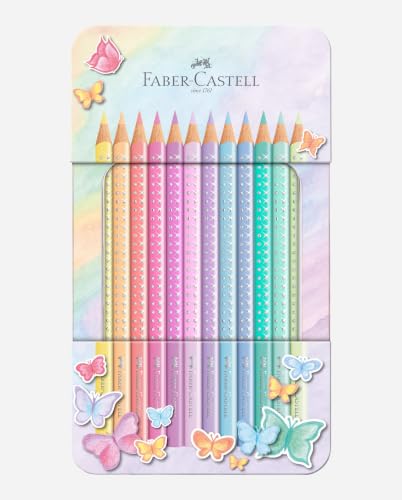Thumbnail 8 de Faber-Castell Buntstifte Set Sparkle, 12 Pastell Farben Metalletui