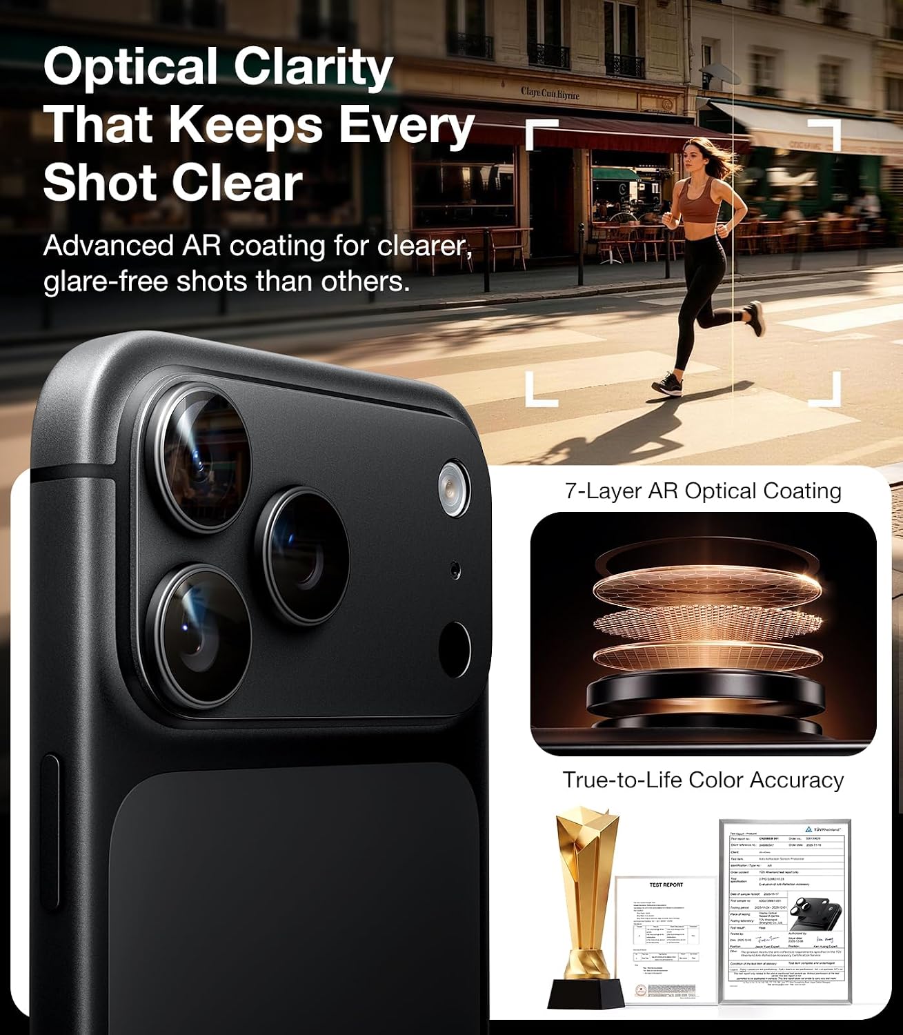Thumbnail 4 de UltraGlass Phone 18 pro max screen protector, 9H+ Camera Lens Protector for iPhone 18 Pro Max