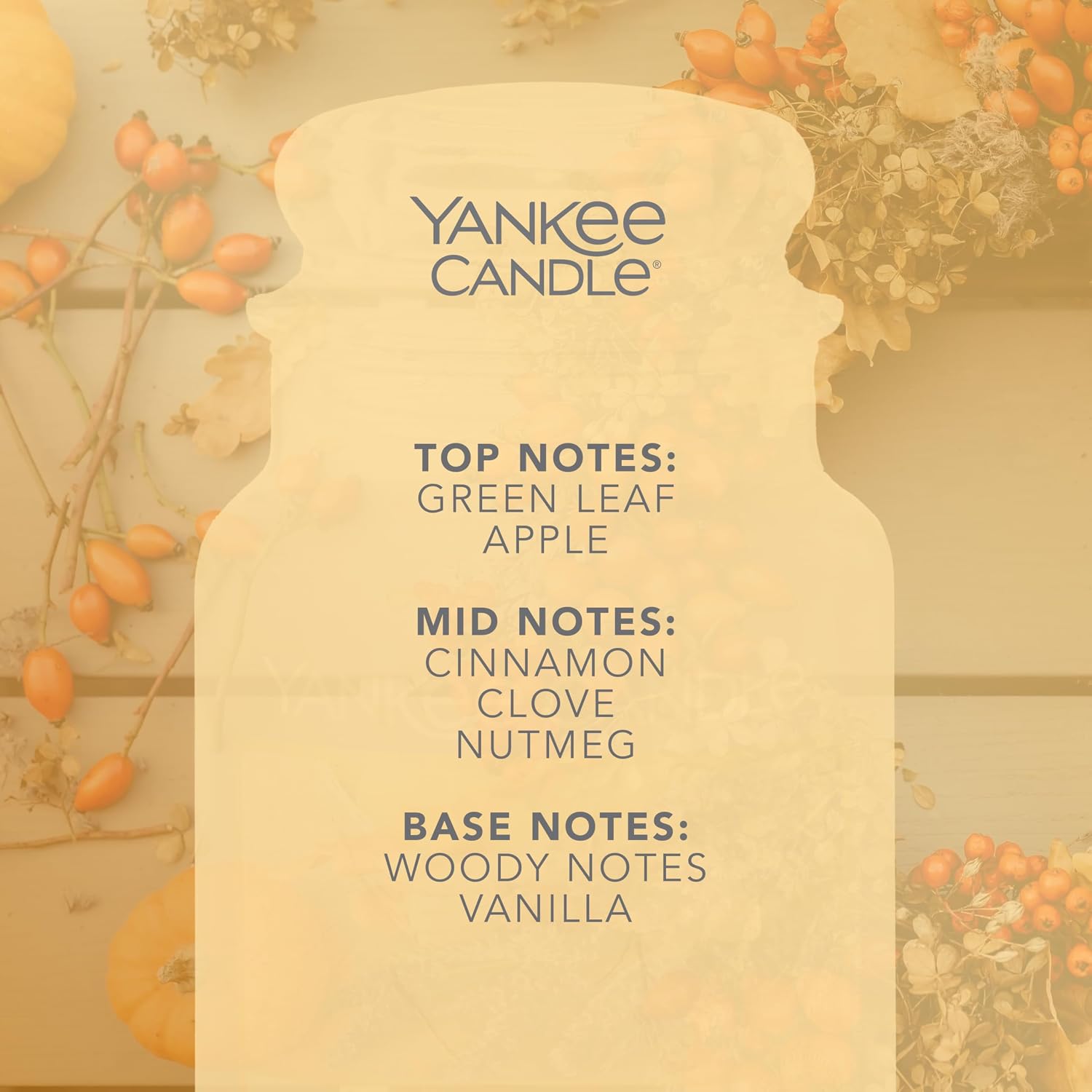 Detalle de Yankee Candle Couronne d'automne 150 h 🕯