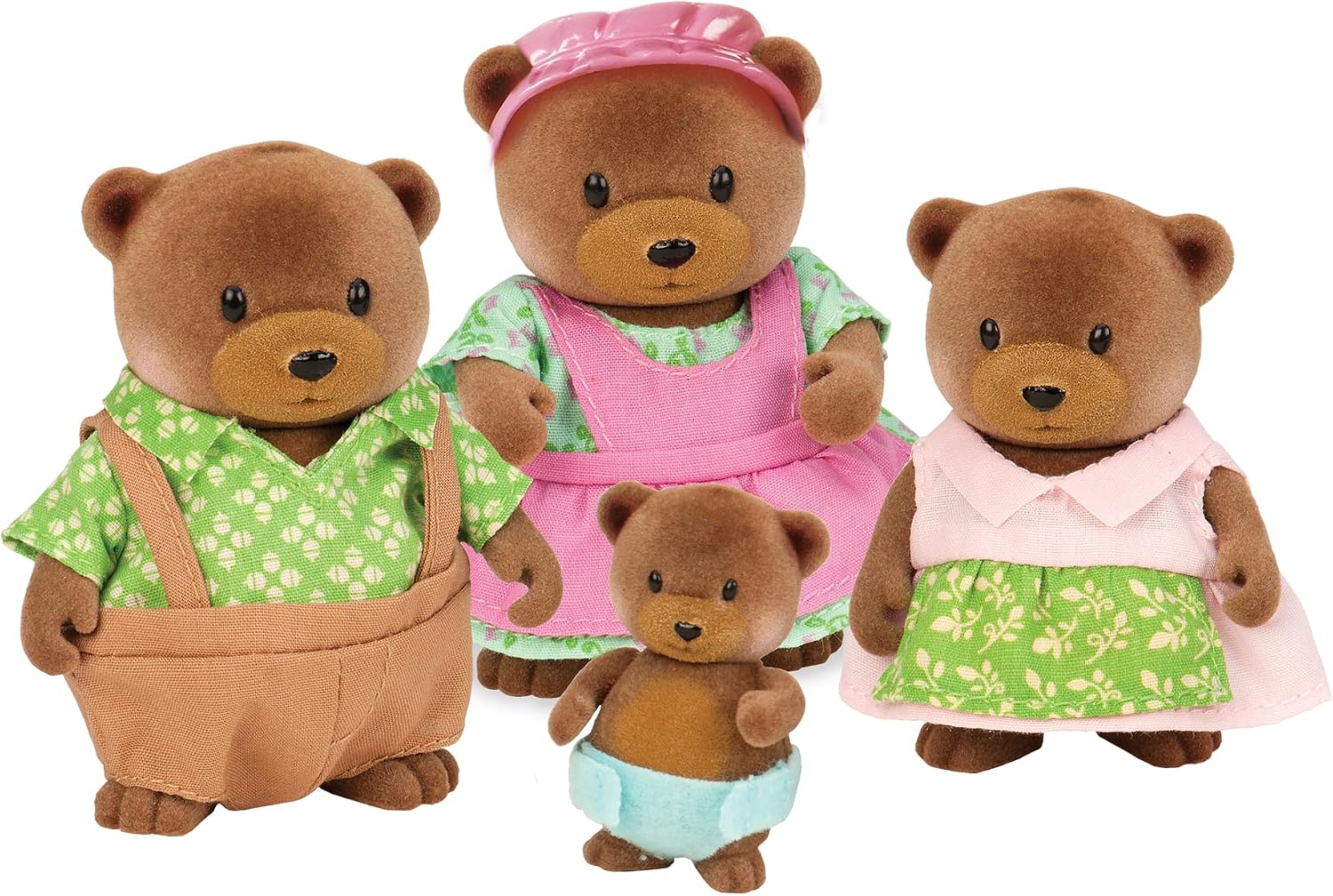 Detalle de Li’L Woodzeez Battat Santénuggle Bear Family – figurines d’ours pour jeu d’imagination (dès 3 ans)