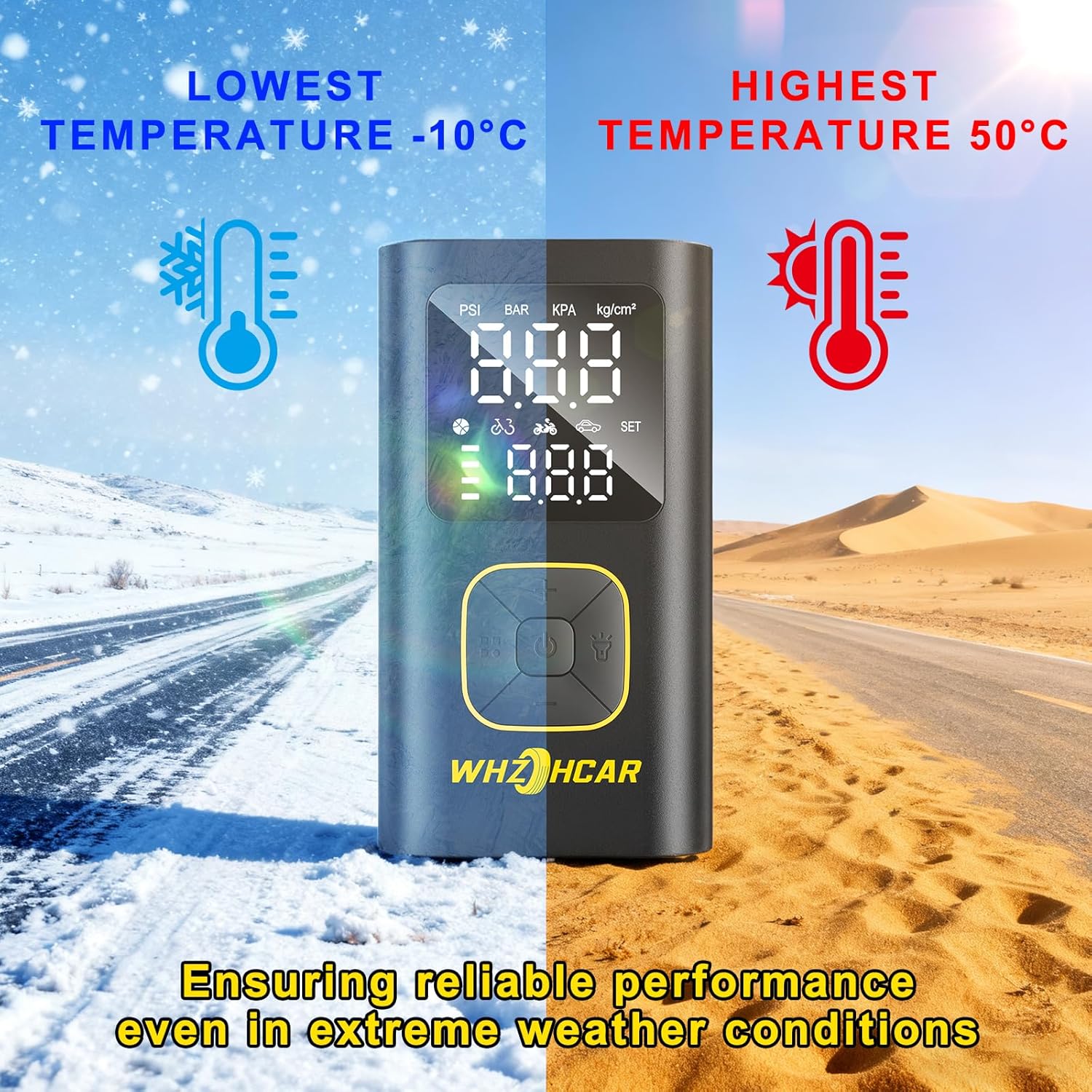 Thumbnail 6 de Electric Air Pump: Wireless Battery Compressor with 150 PSI, 5 Modes and Power Bank