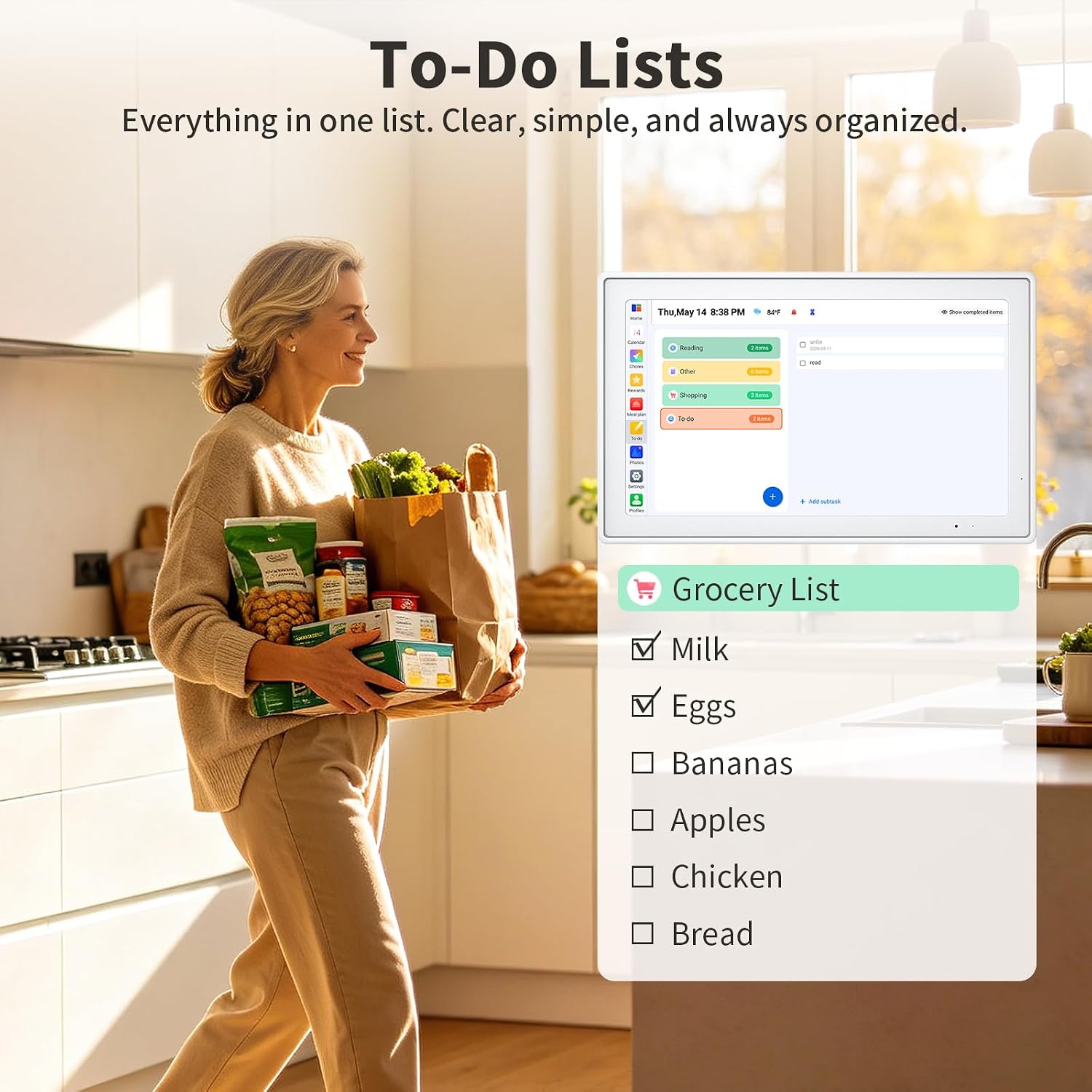 Detalle de Digital Family Calendar 15.6-inch Touchscreen