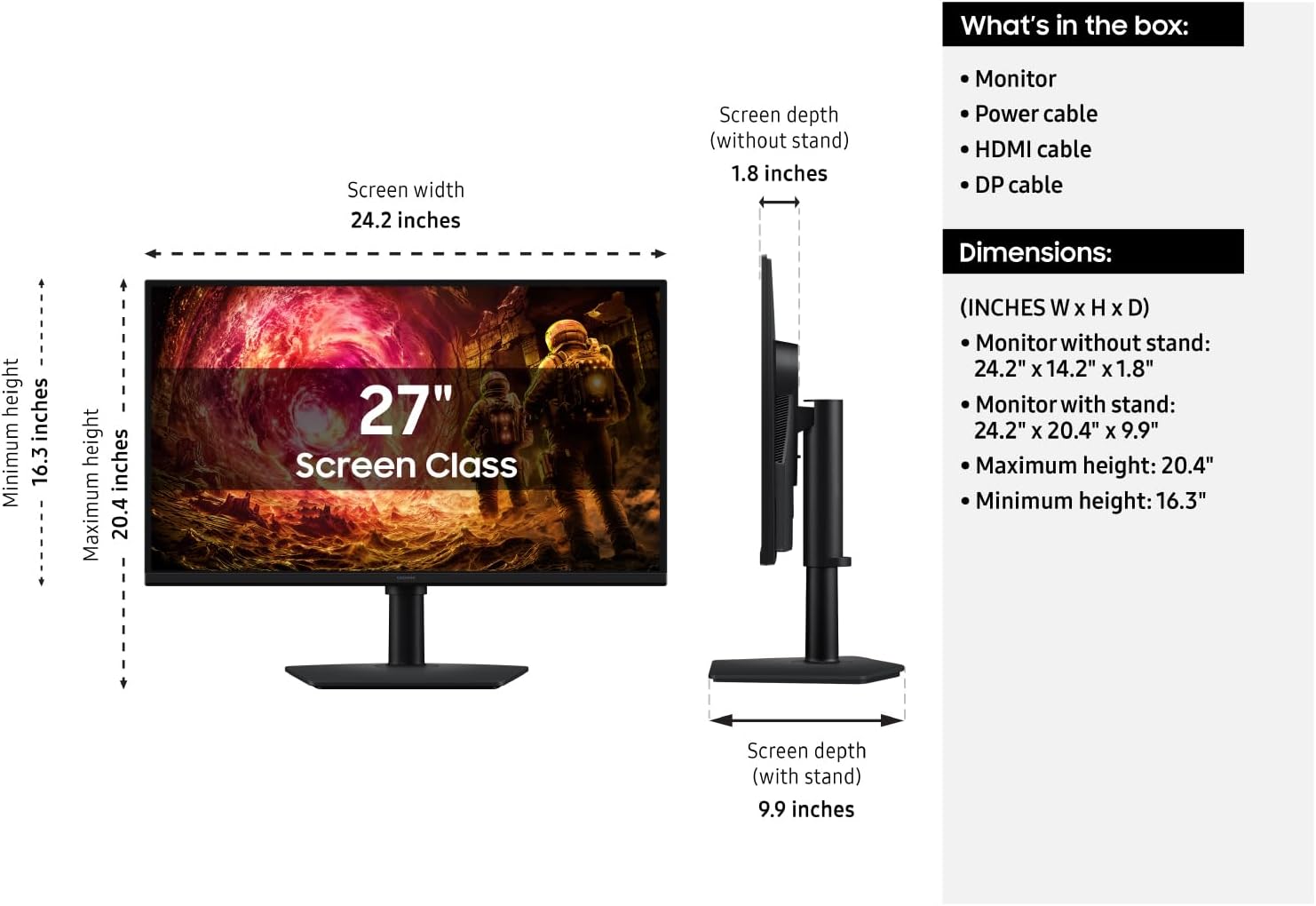 Detalle de Samsung Odyssey G5 gaming monitor