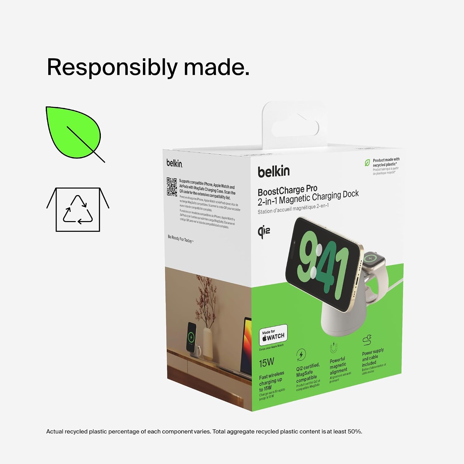 Thumbnail 6 de Belkin 2-in-1 Qi2 Wireless Dock 15W