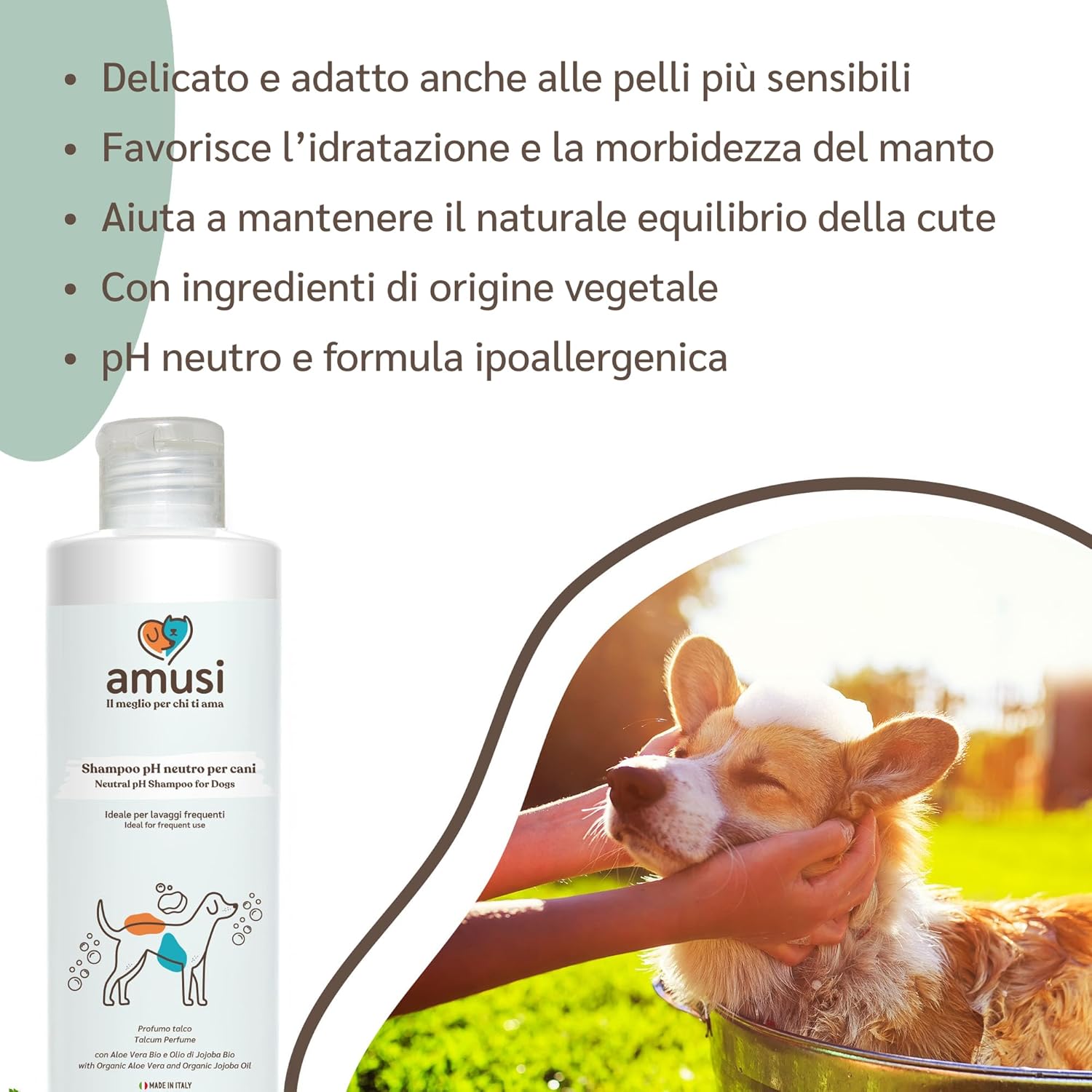 Thumbnail 2 de amusi Shampoo Cani Delicato pH neutro