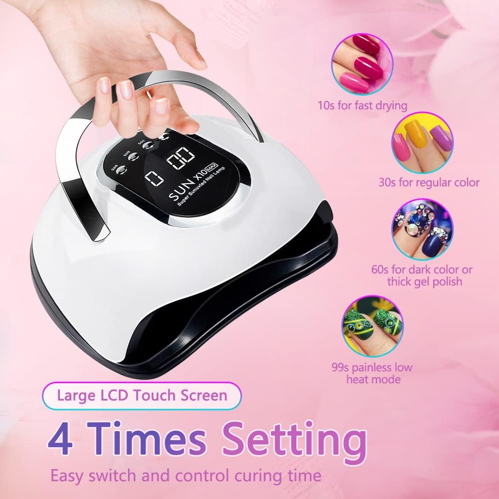 Thumbnail 1 de BEENLE UV LED Lampe für Nägel mit 280 W, 66 LEDs & Auto-Sensor – 4 Timer (10/30/60/99 s)