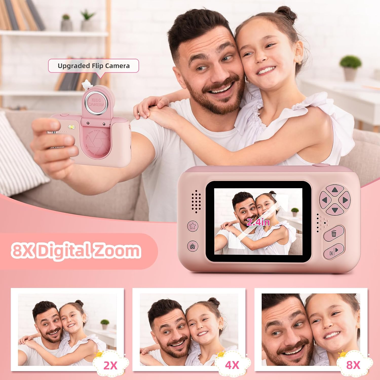 Thumbnail 2 de Makolle Upgrade Kids Selfie Camera 1080P