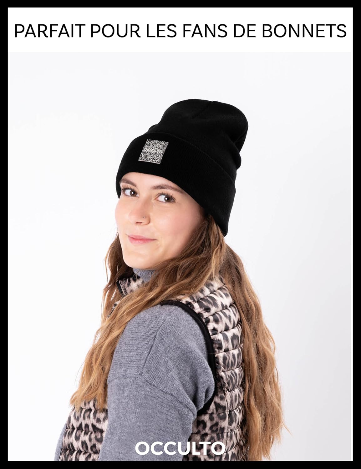 Detalle de Bonnet d’hiver Occulto Eli (unisex) en acrylique doux