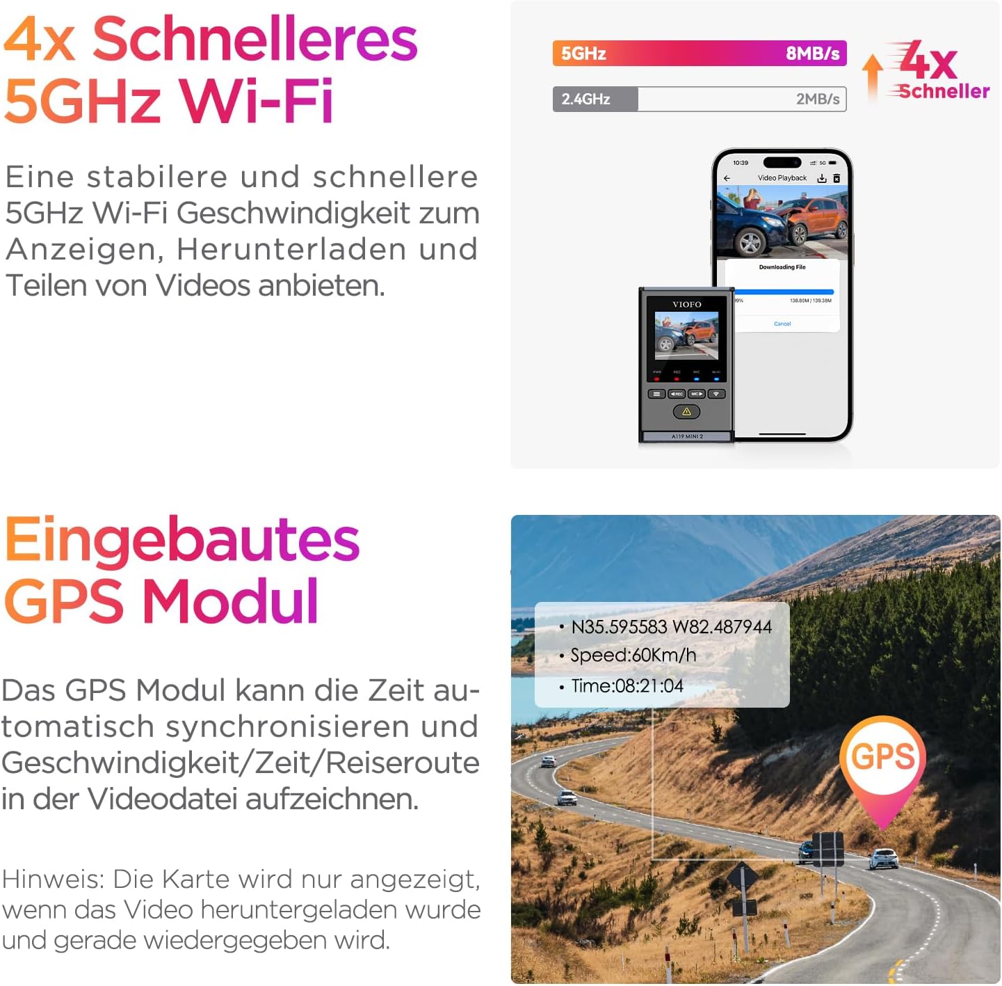 Thumbnail 5 de VIOFO Dashcam A119 Mini 2 Front 2,7K