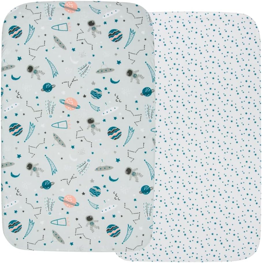 Thumbnail 5 de FlyIdeas Set 2 Lenzuola con Angoli per Lettino 140x70 cm – 100% Cotone Morbido e Traspirante