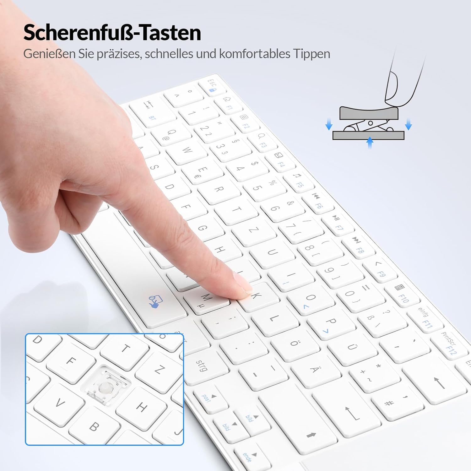 Thumbnail 2 de Rii Kabellose Tastatur 385 g ⌨