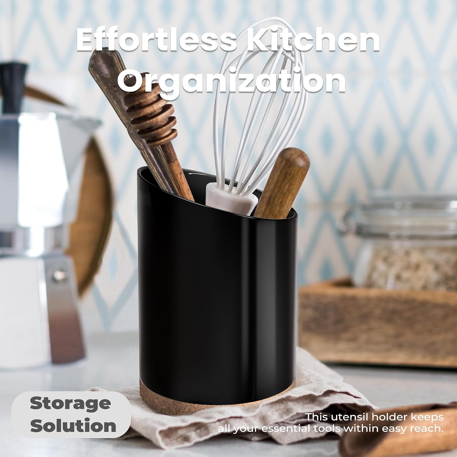 Thumbnail 4 de KITEISCAT Large Ceramic Utensil Holder for Counter 🍽