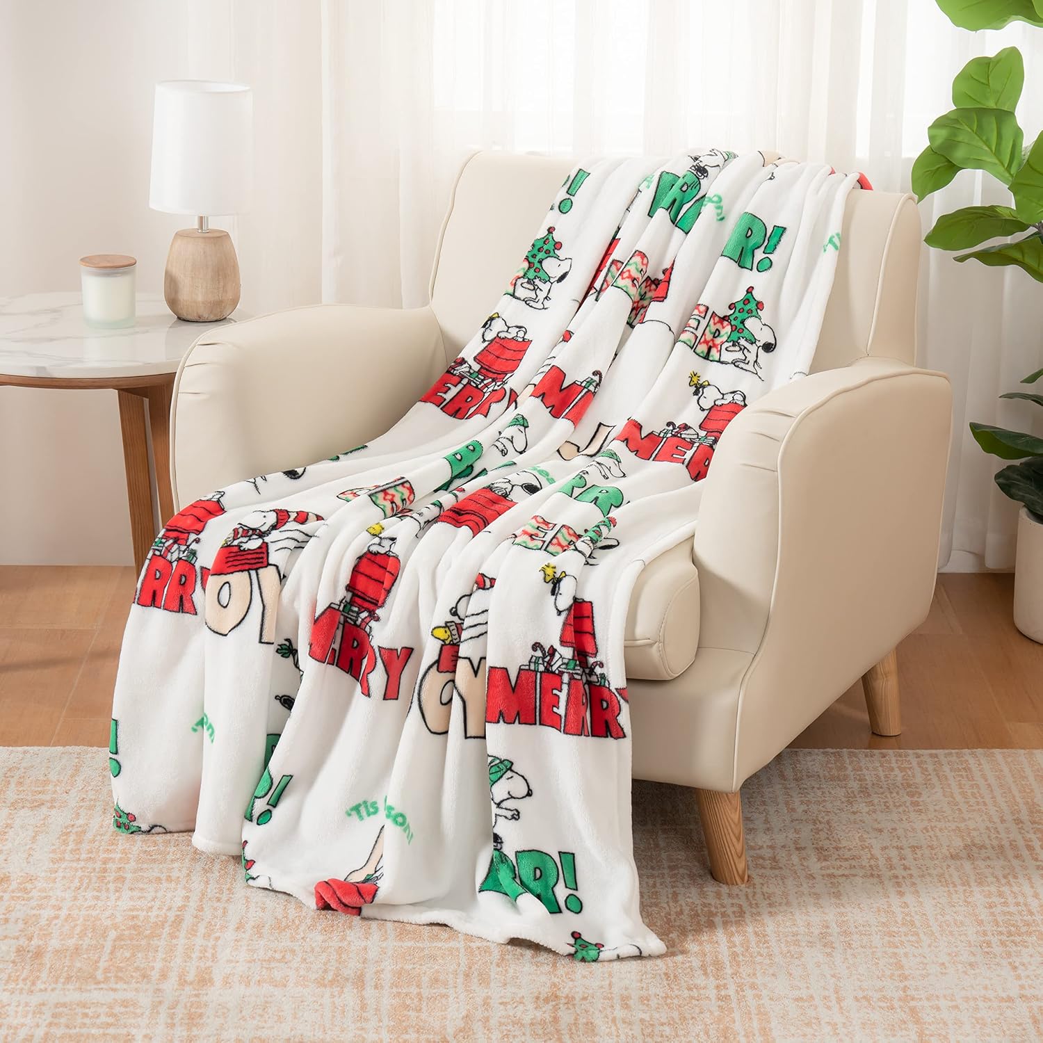 Thumbnail 4 de Berkshire Blanket Peanuts VelvetLoft Snoopy Throw 55×70 in 🛋
