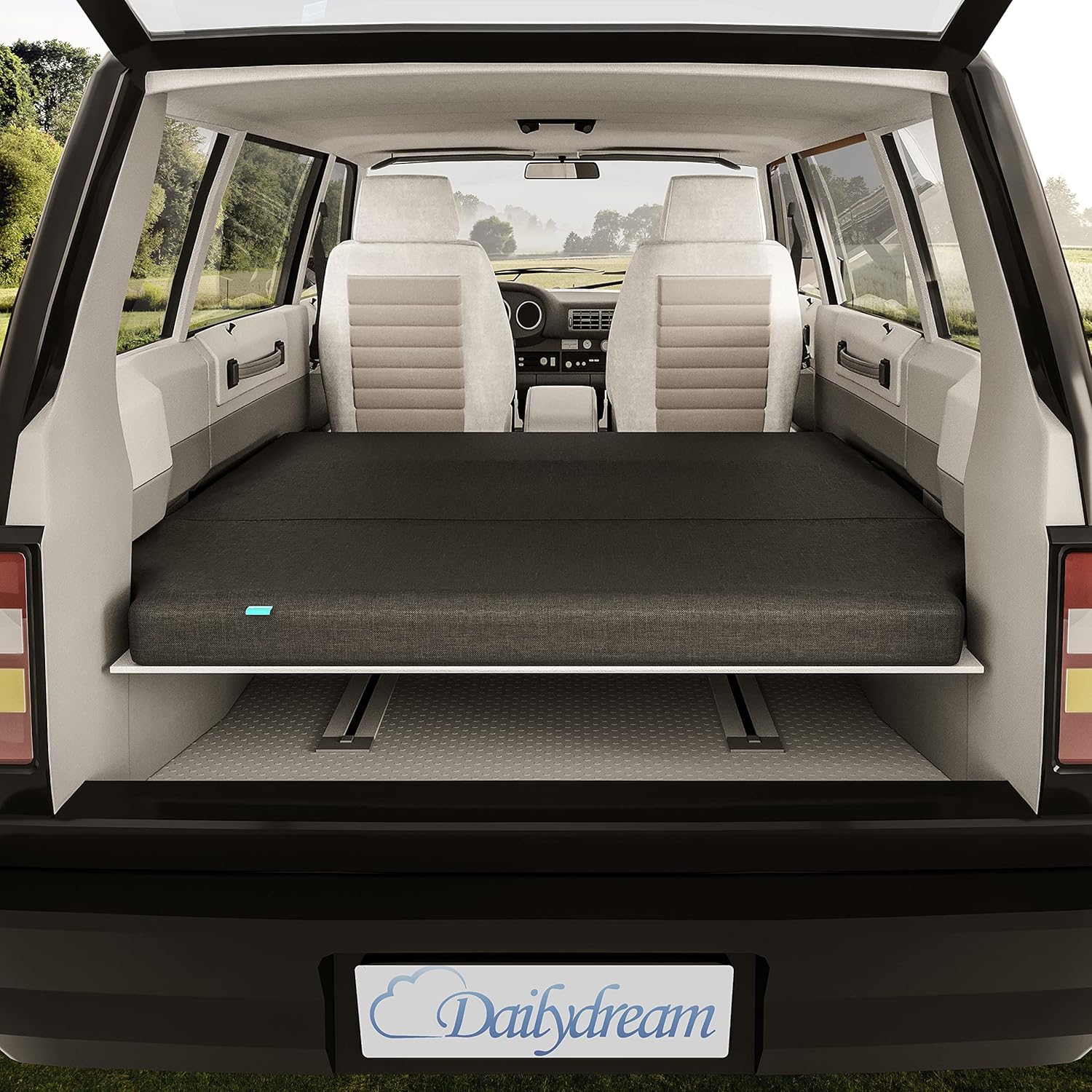 Thumbnail 5 de Dailydream Camper coprimaterasso modello 2 per VW T5, T6, Multivan, California Beach e Caravelle (148 x 185 x 7,5 cm) grigio