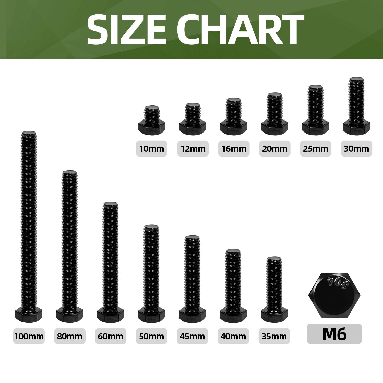 Detalle de Hex Head Bolts M6 x 40mm