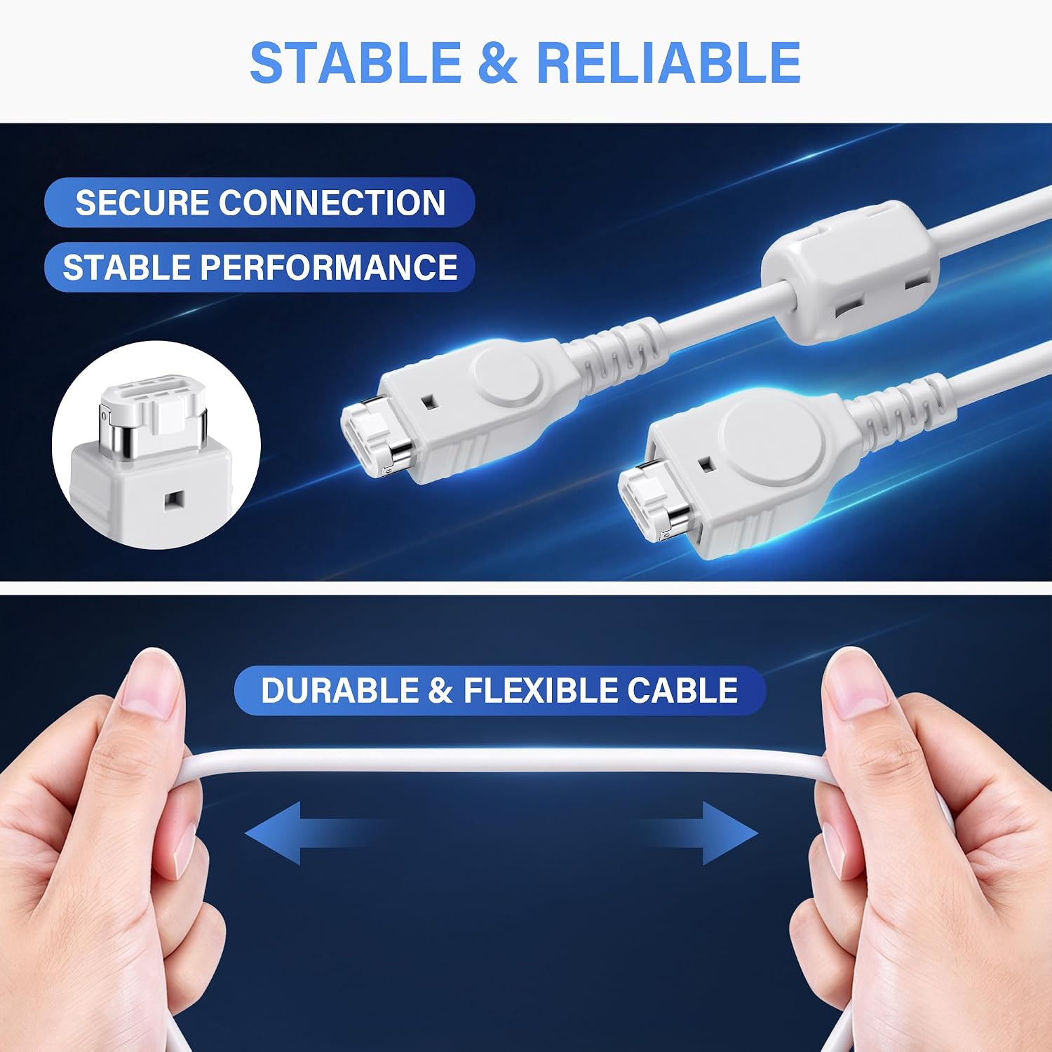 Detalle de Tomee M04075 2-Player Game Link Cable for GBA and GBA SP, 5 ft.